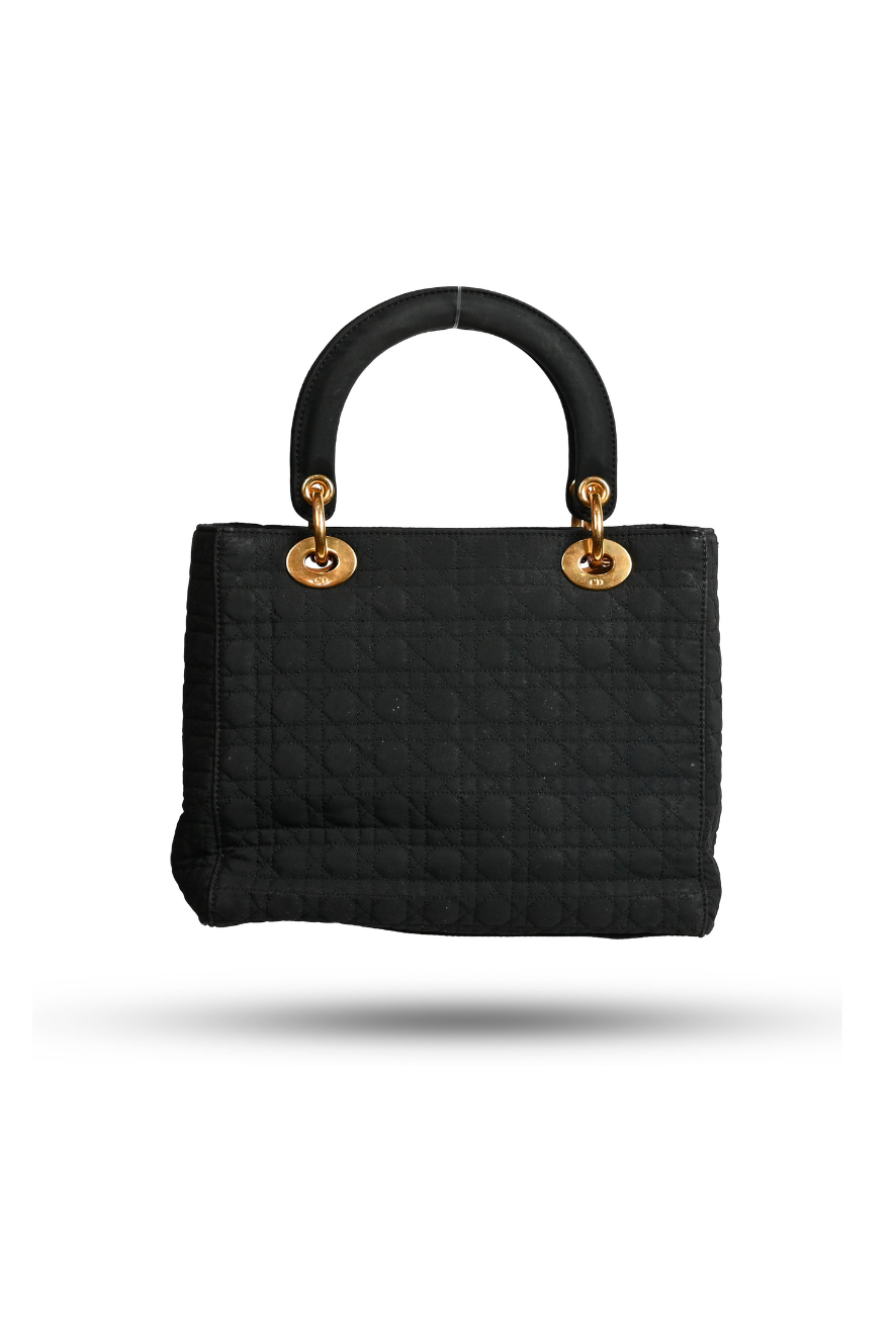 Dior Lady Dior Cloth Handbag