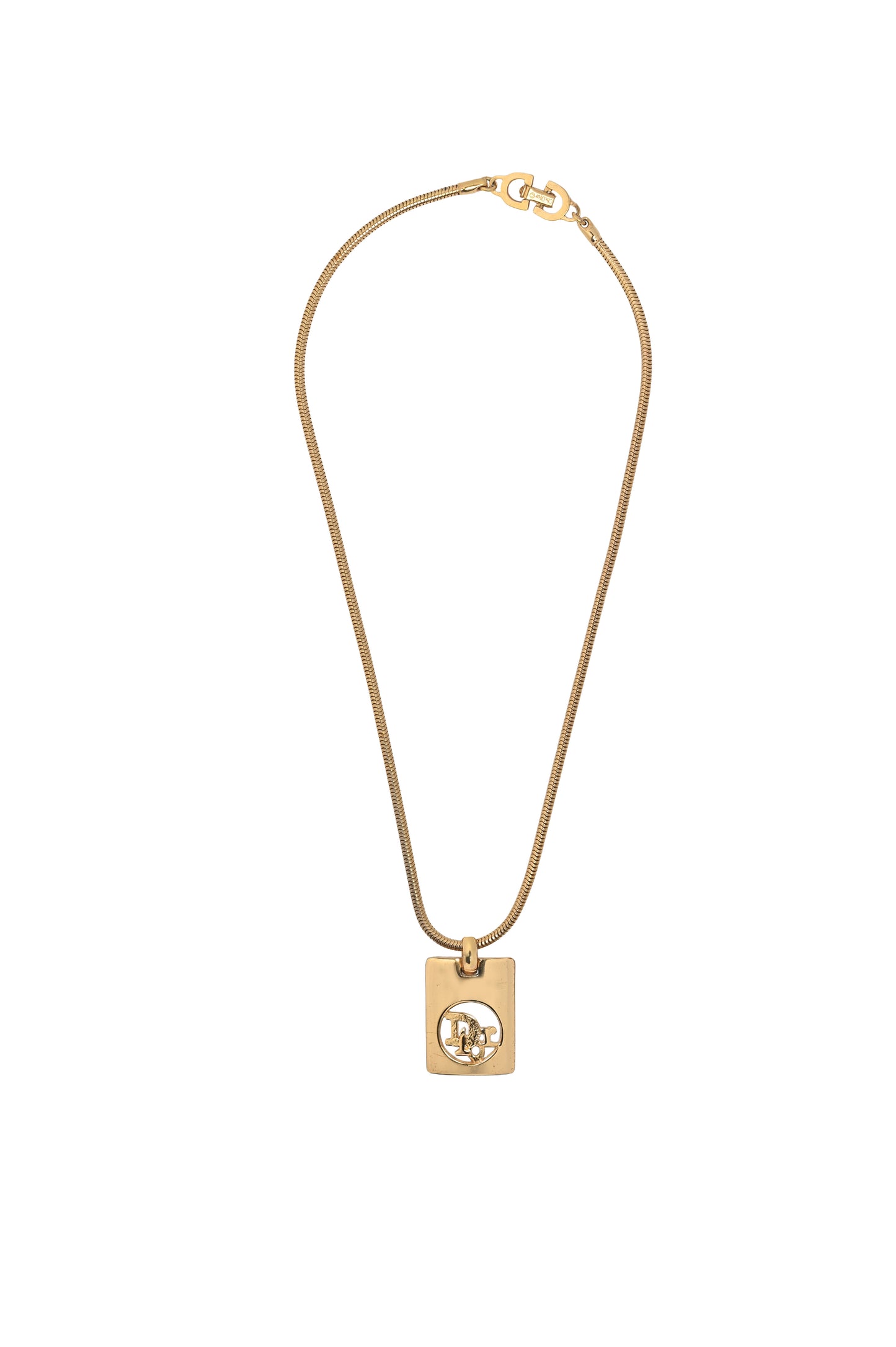 Dior Snake Chain Pendant Necklace