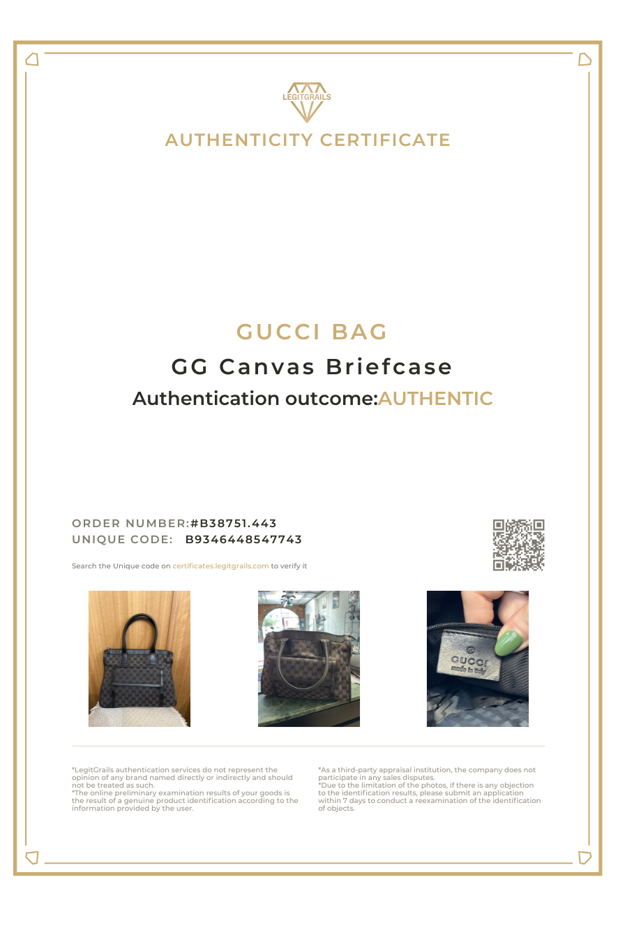 Gucci GG Canvas Briefcase