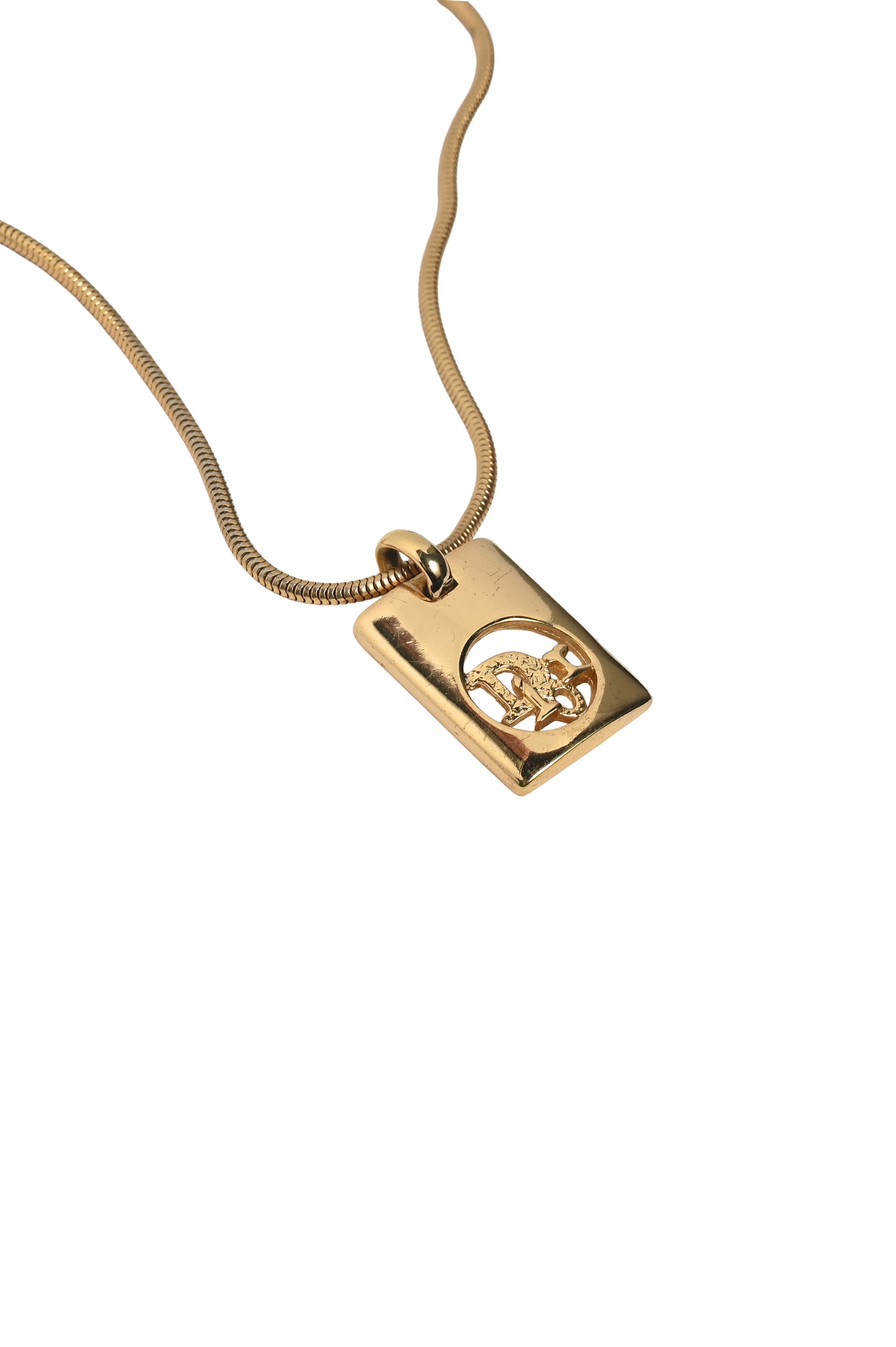 Dior Snake Chain Pendant Necklace