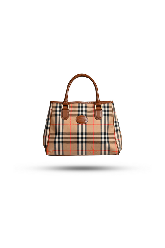 Burberry Nova Check Shadow Horse Tote