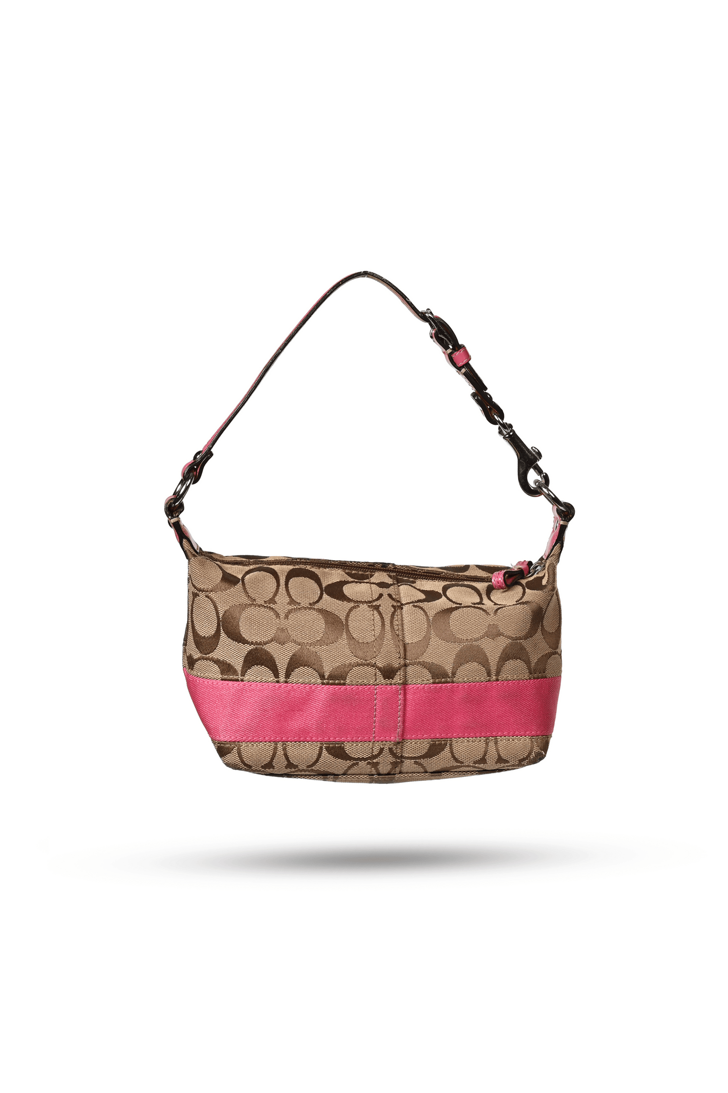 Coach Signature Canvas Pink Stripe Bag