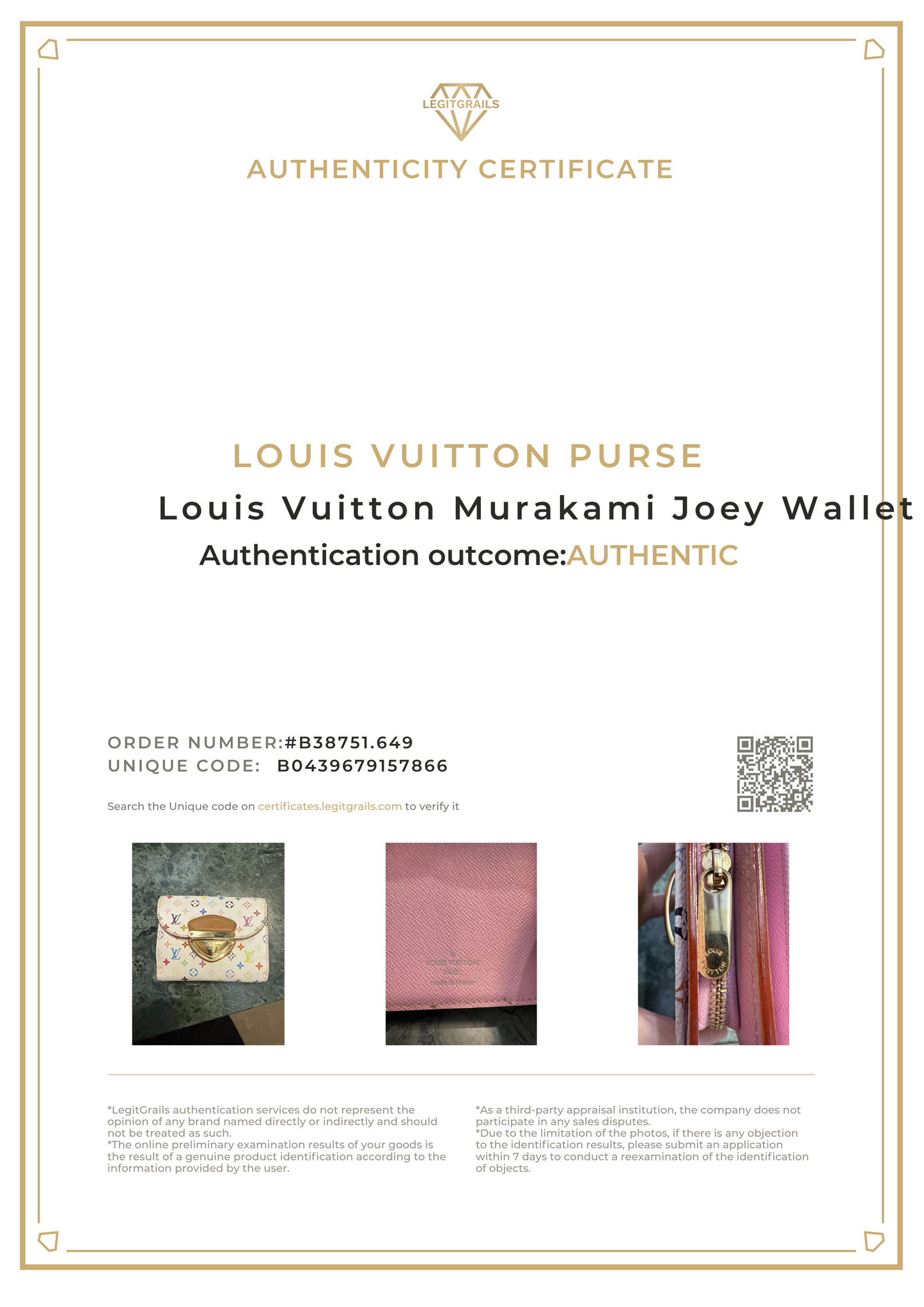 Louis Vuitton Murakami Joey Wallet