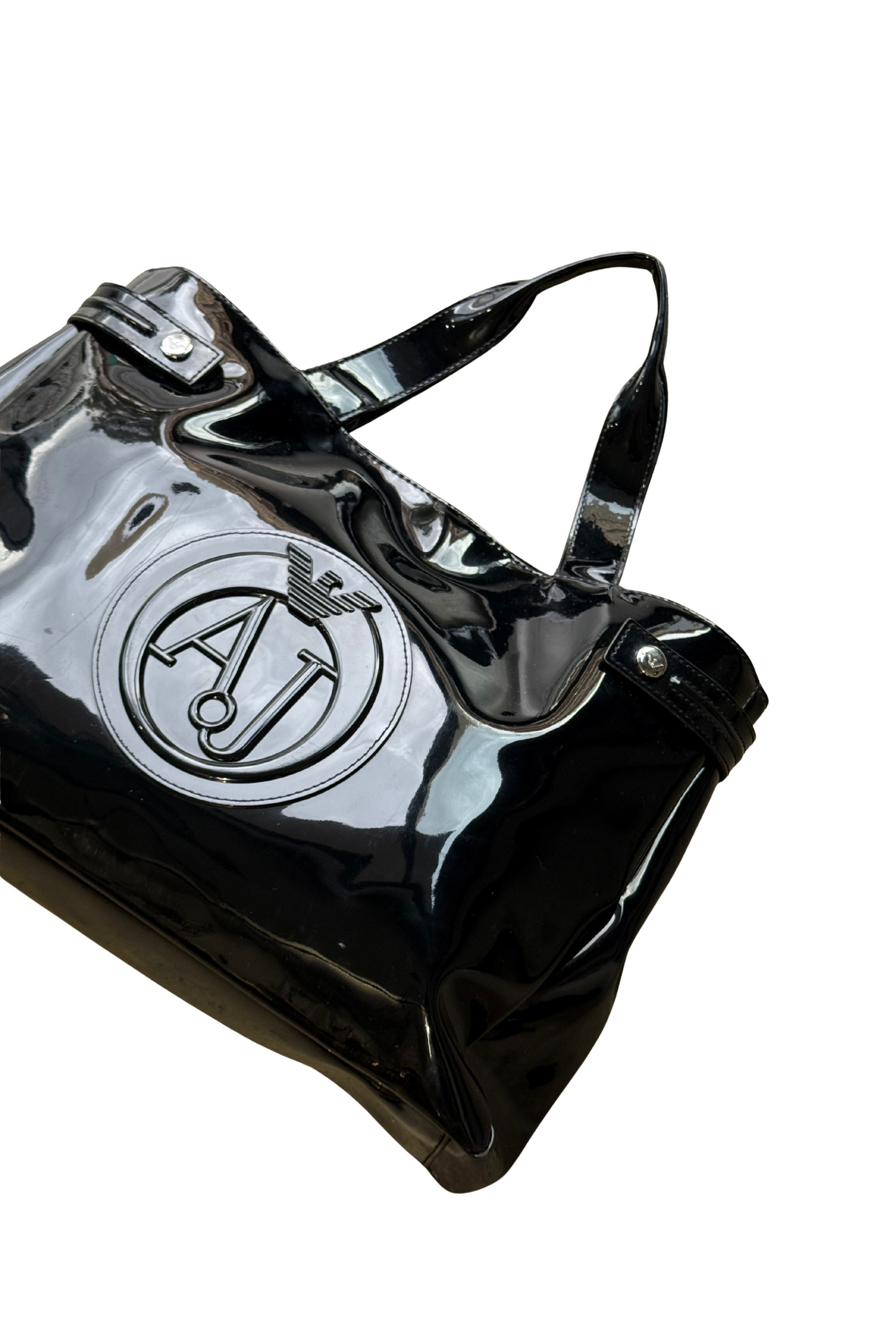 Armani Jeans Patent Tote