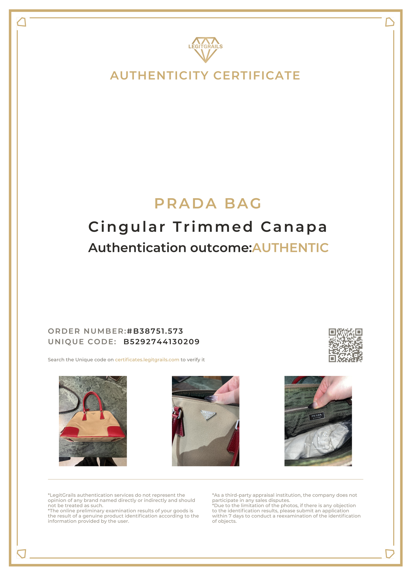 Prada 2013 Cingiale Trimmed Canapa