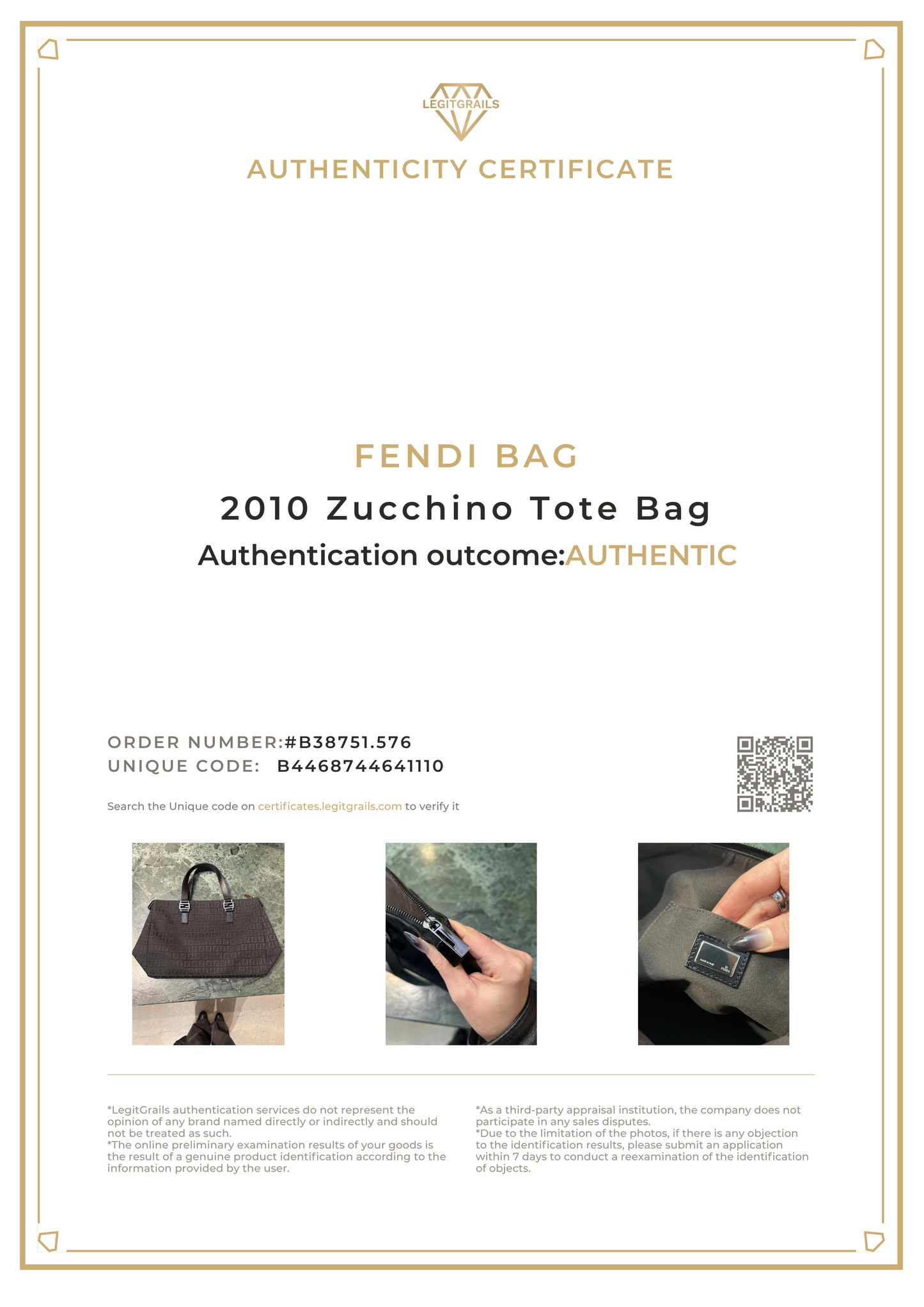 Fendi 2010 Zucchino Tote Bag