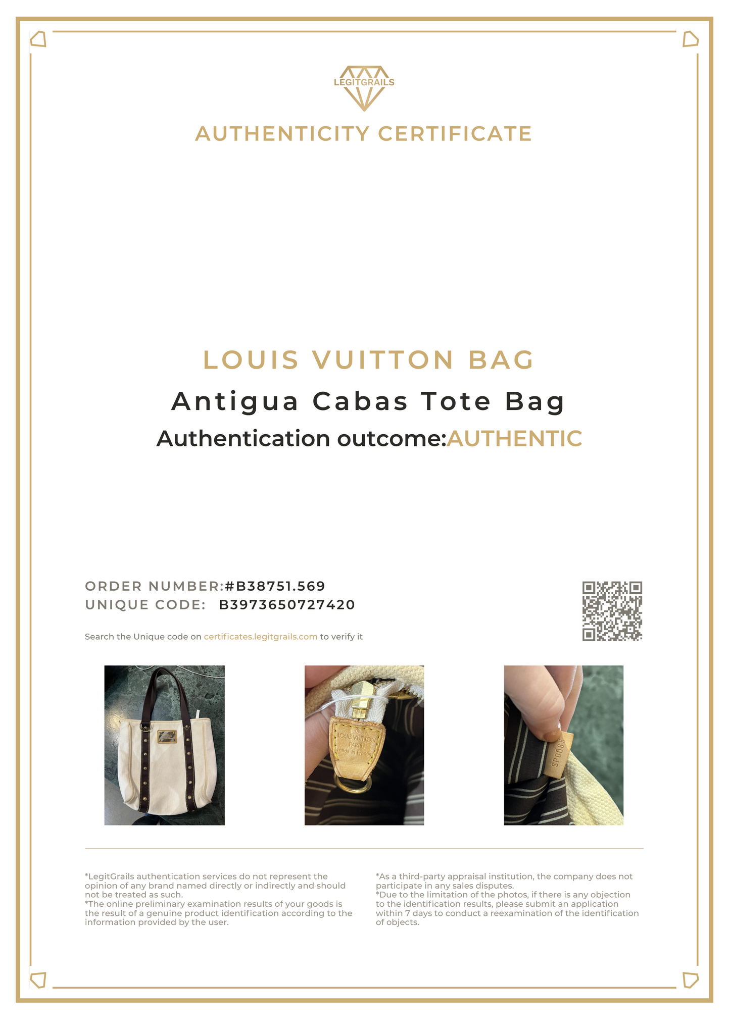Louis Vuitton 2005 Antigua Cabas Tote Bag Brown