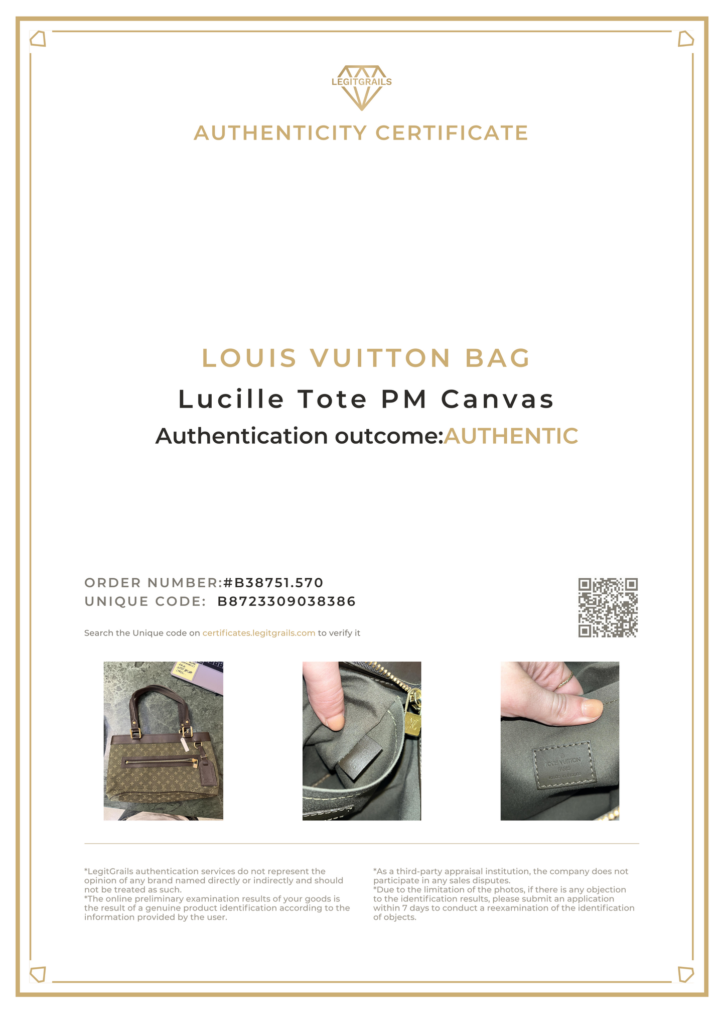 Louis Vuitton Lucille Tote PM Canvas