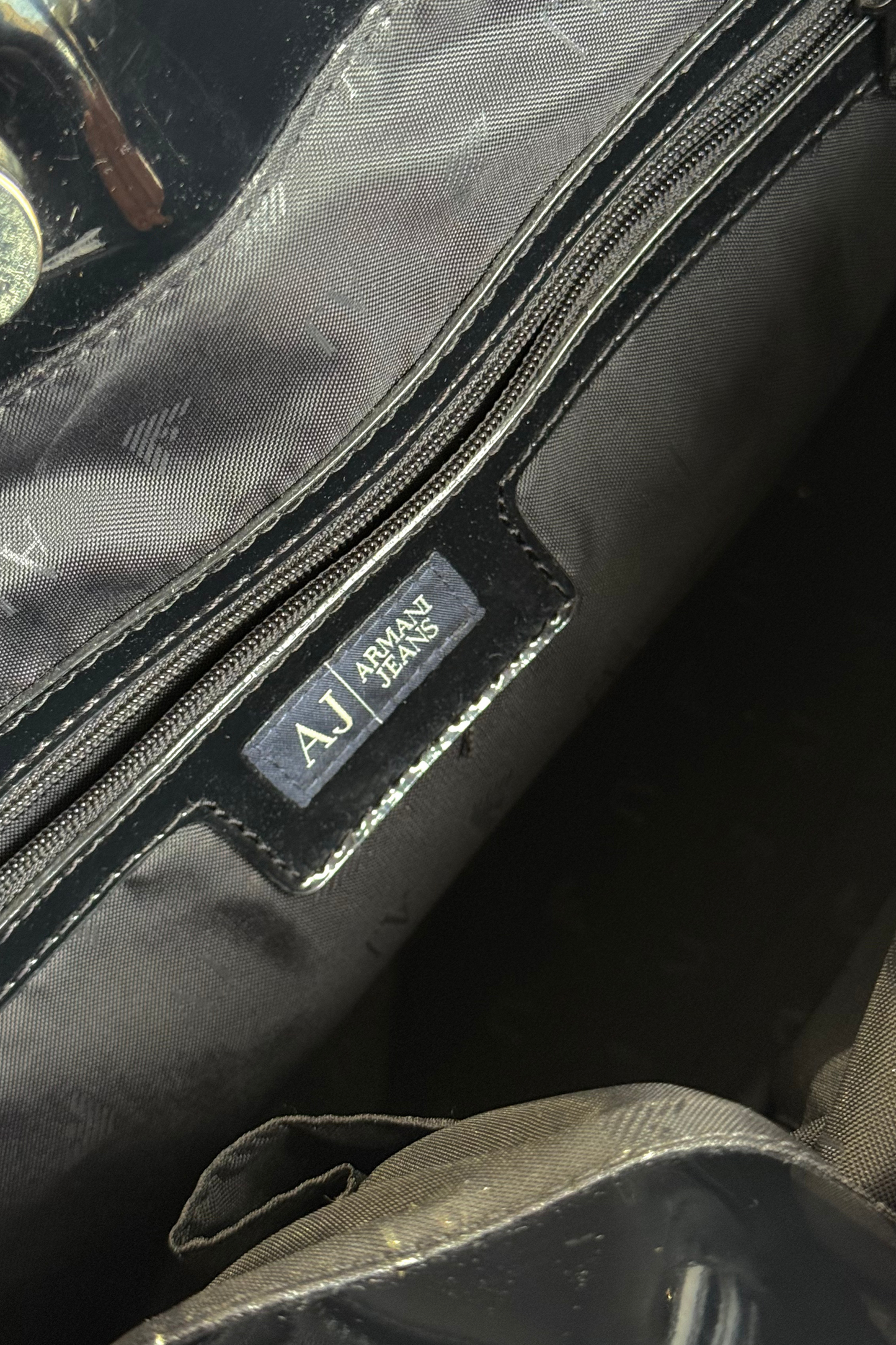 Armani Jeans Patent Tote