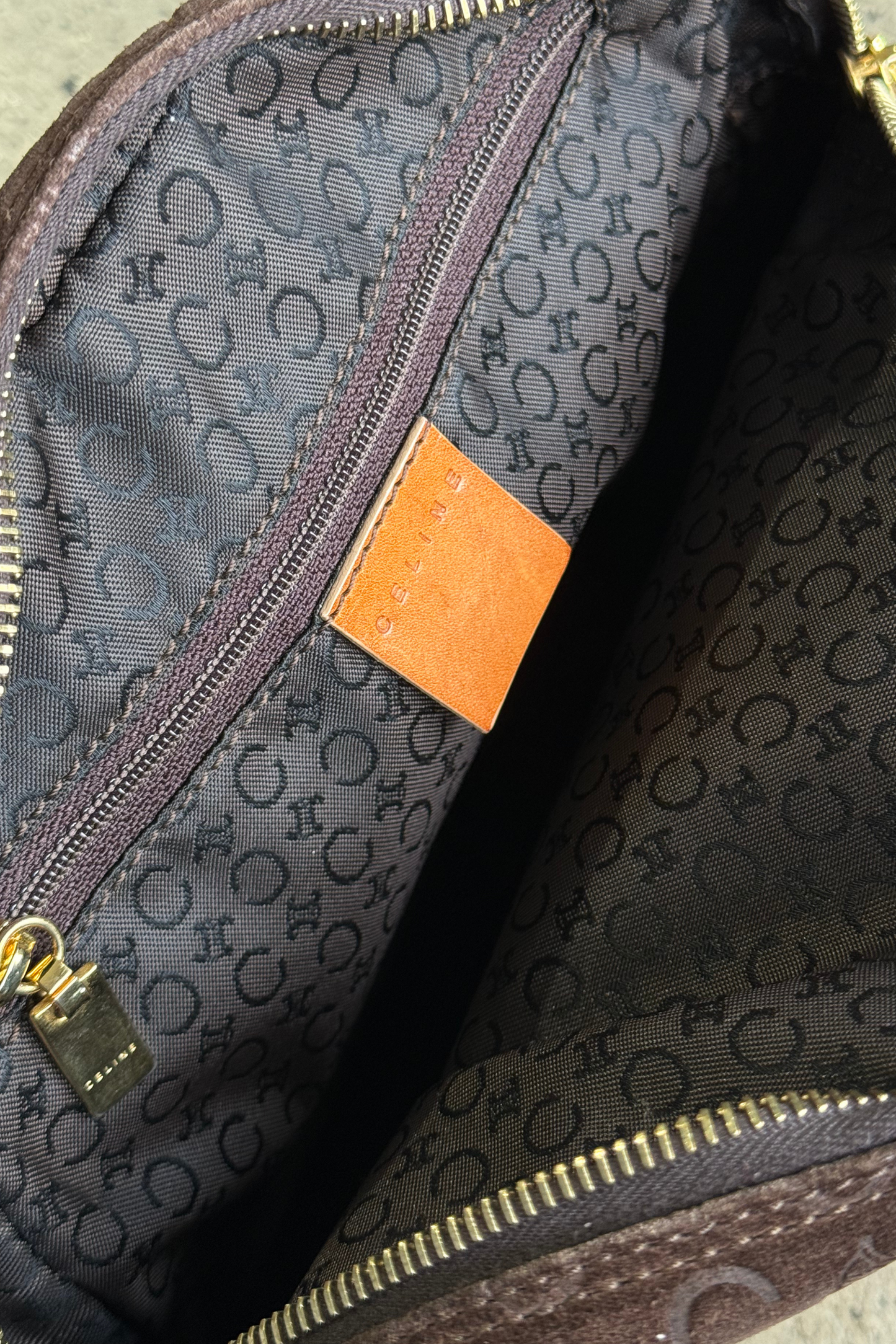 Celine Suede Pattern Bag