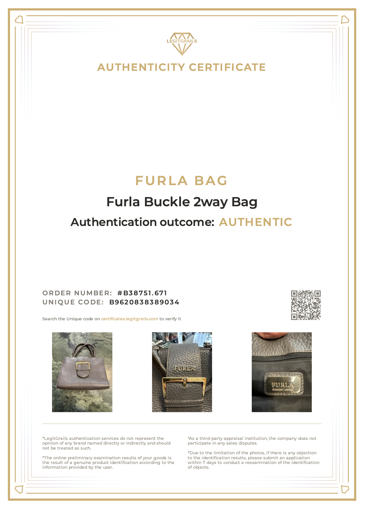 Furla Buckle 2way Bag