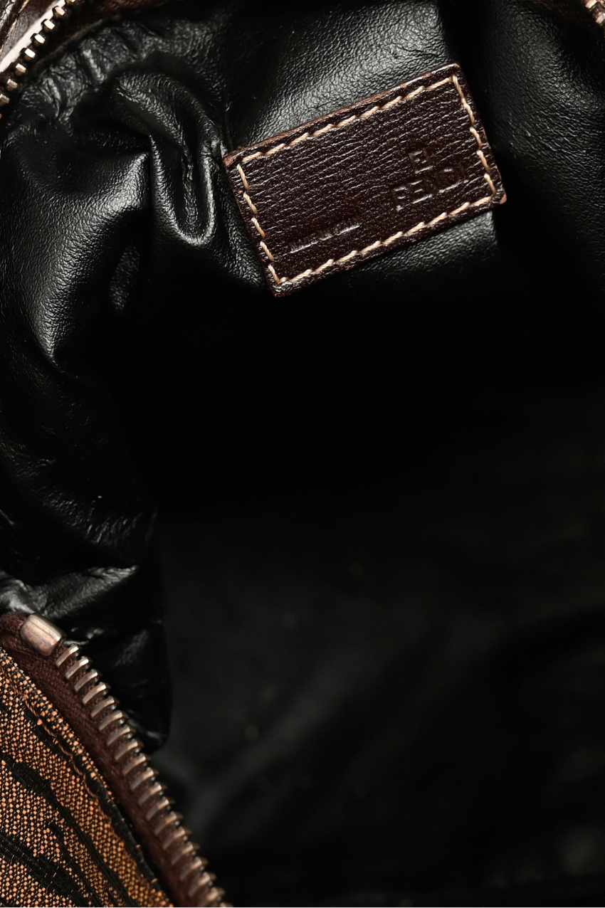 Fendi Canvas Tiger Print Mini Pouchette