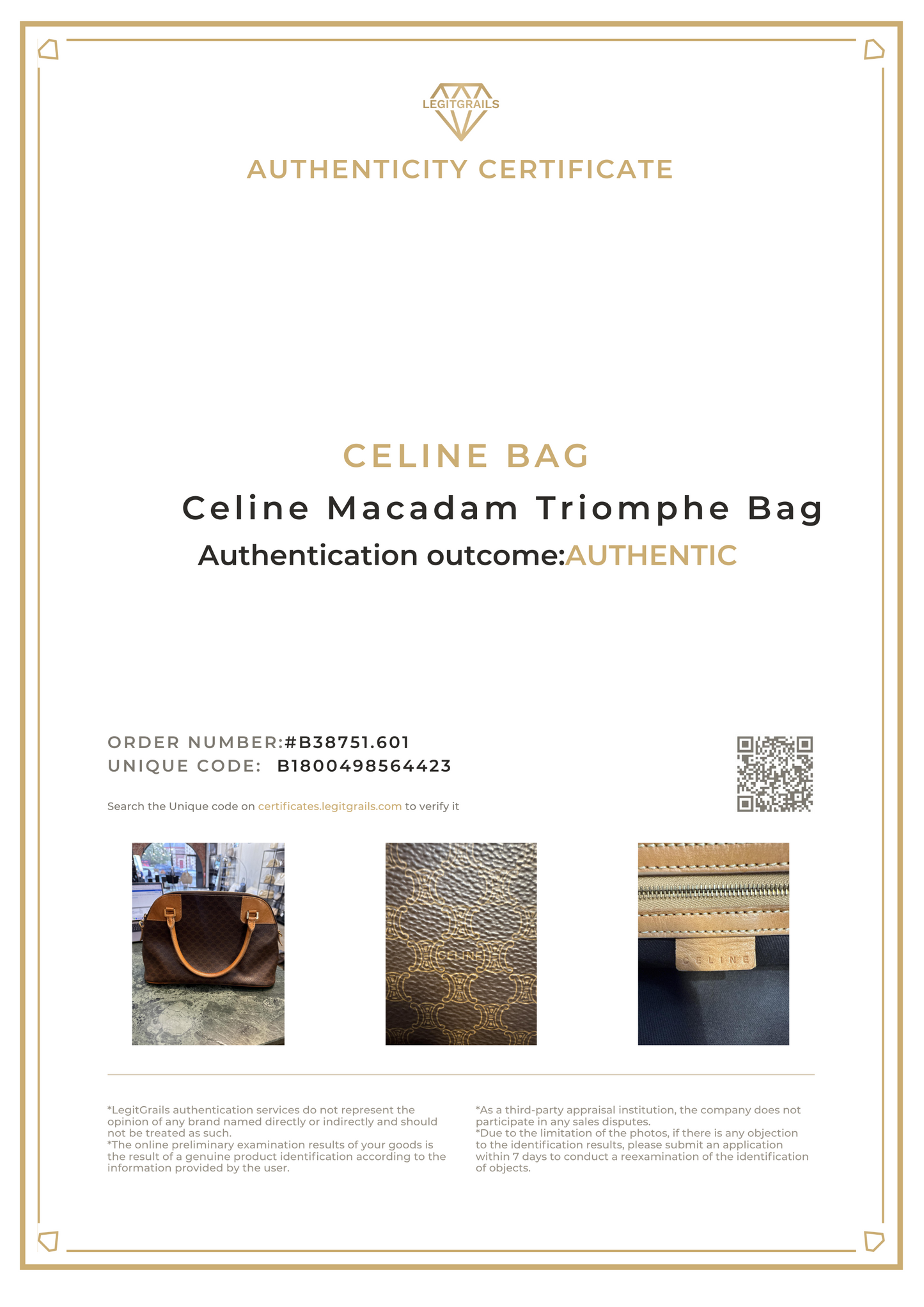 Celine Macadam Triomphe Bag