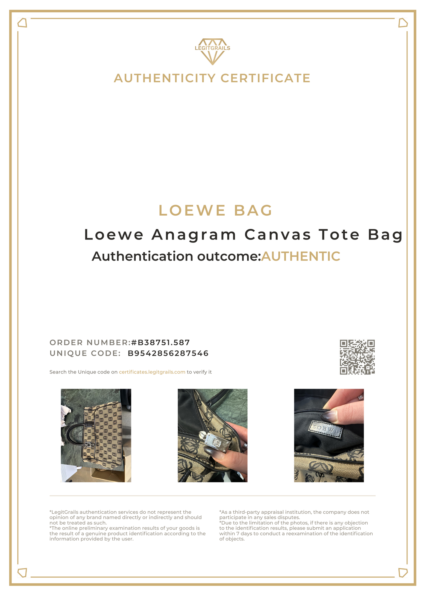 Loewe Anagram Canvas Tote Bag