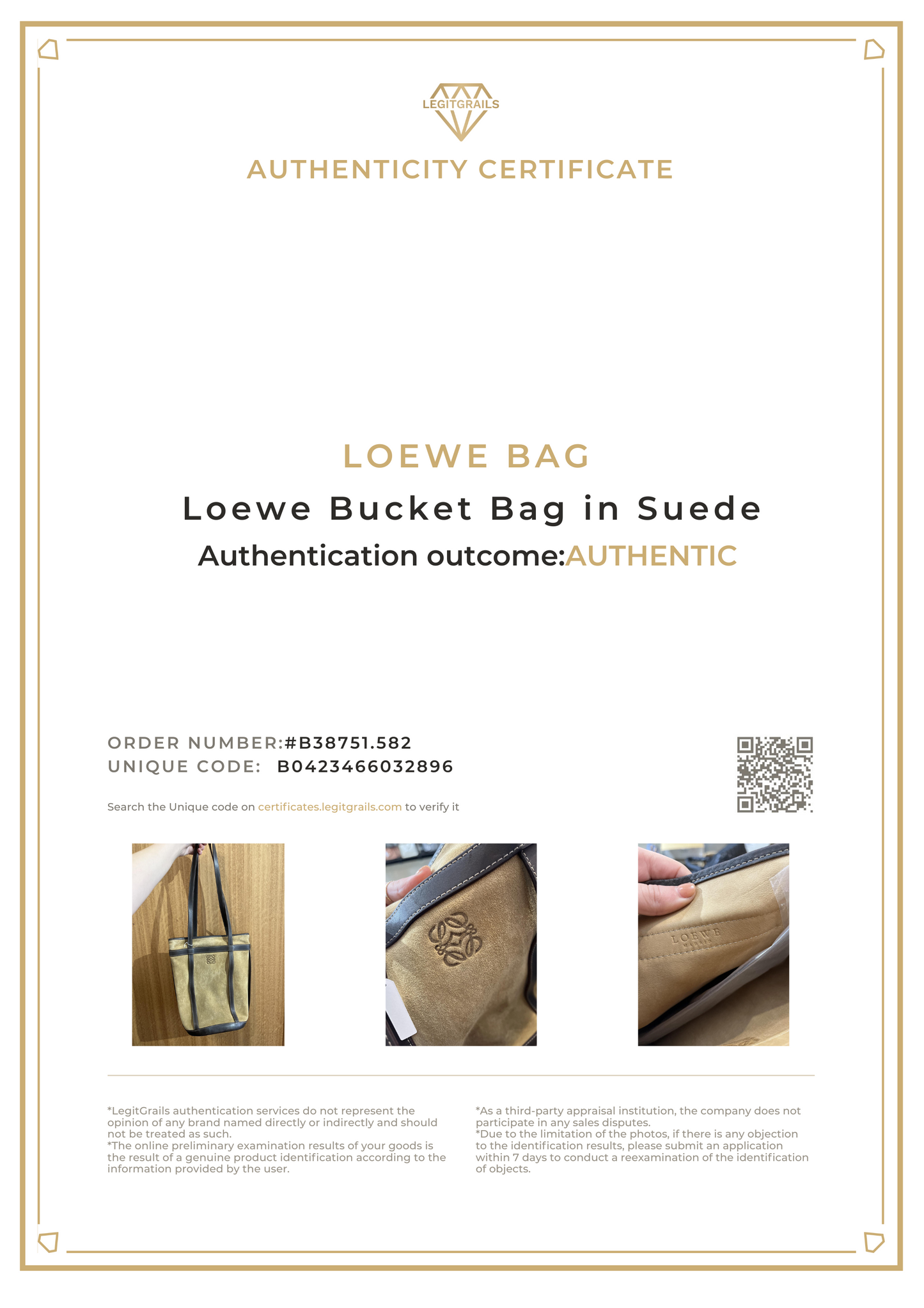 Loewe Bucket Bag Suede