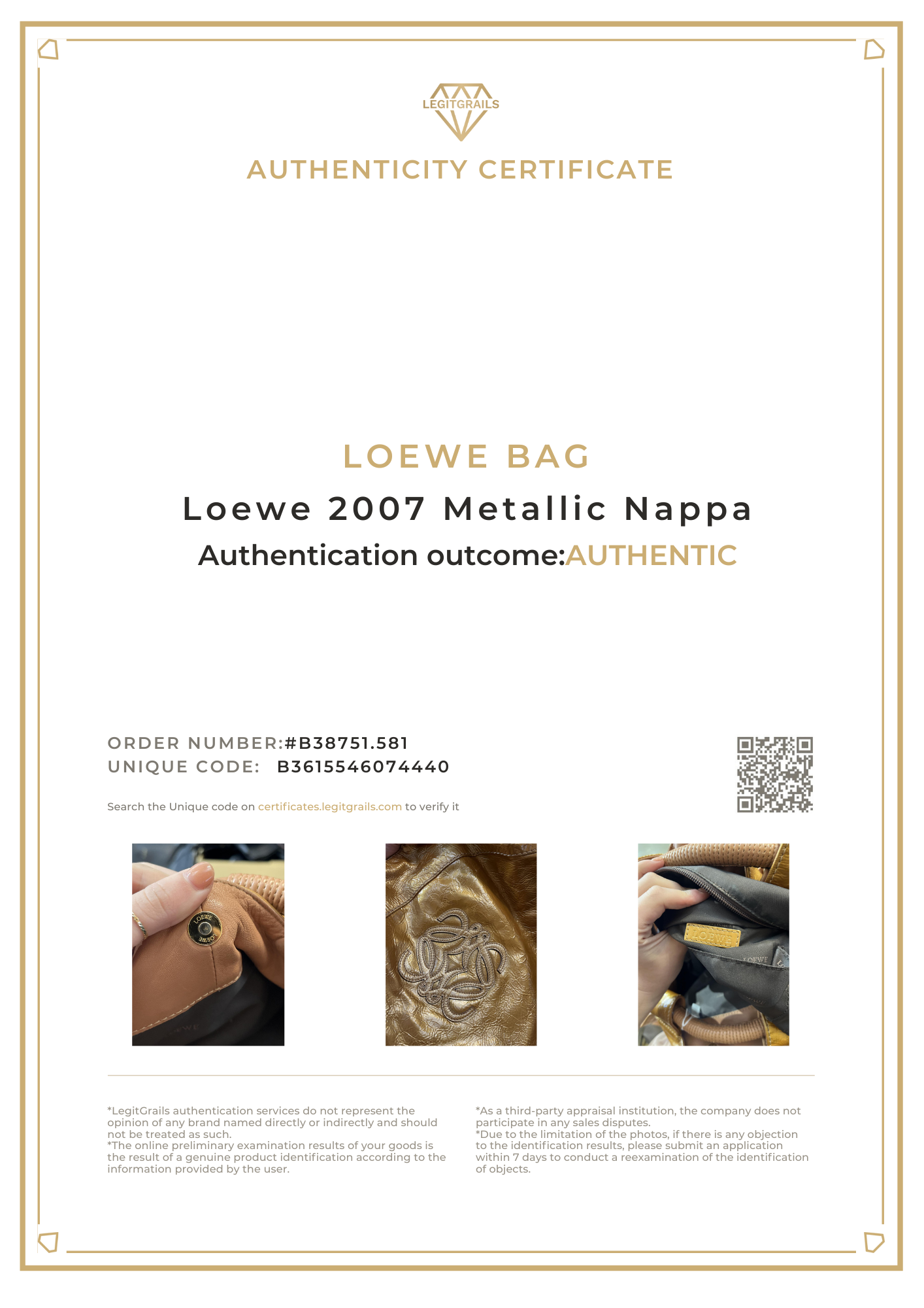 Loewe 2007 Metallic Nappa