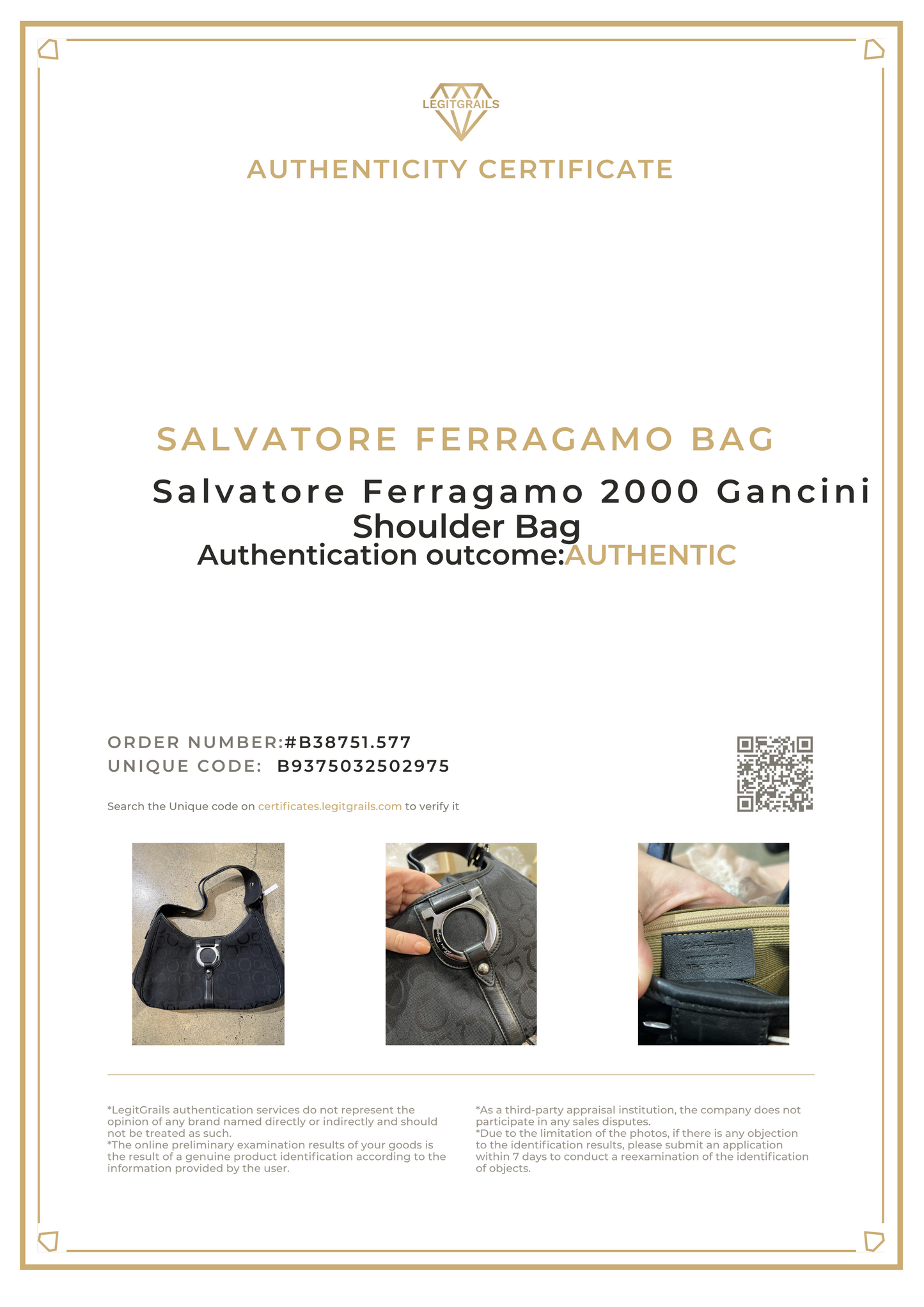 Ferragamo 2000 Gancini Shoulder Bag