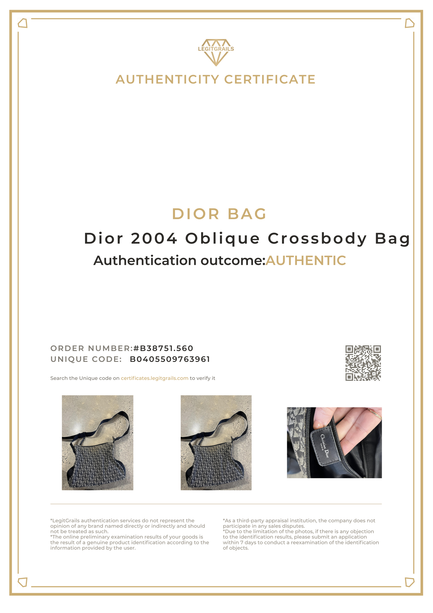 Dior 2004 Oblique Crossbody Bag