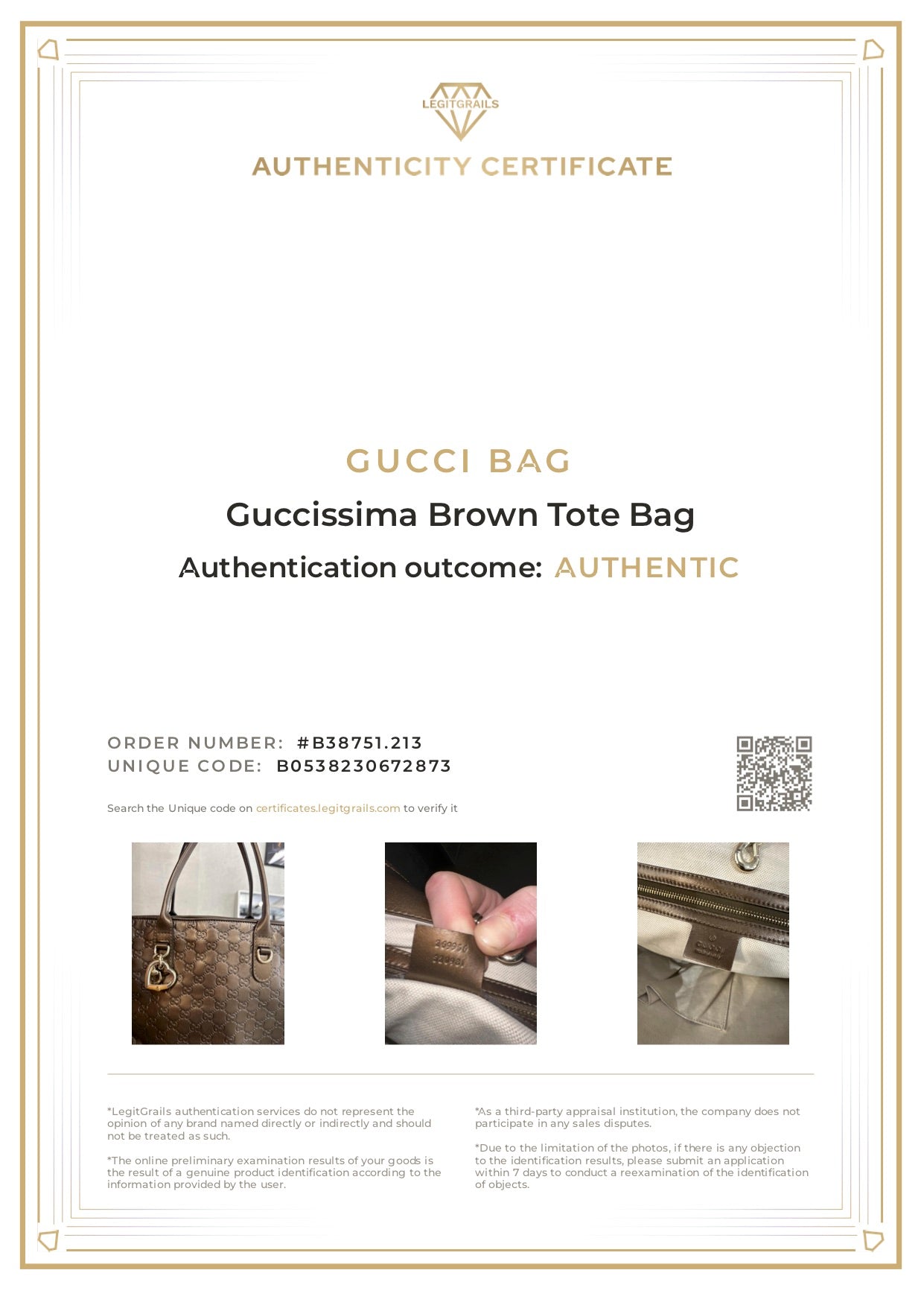 Gucci Guccissima Brown Tote Bag