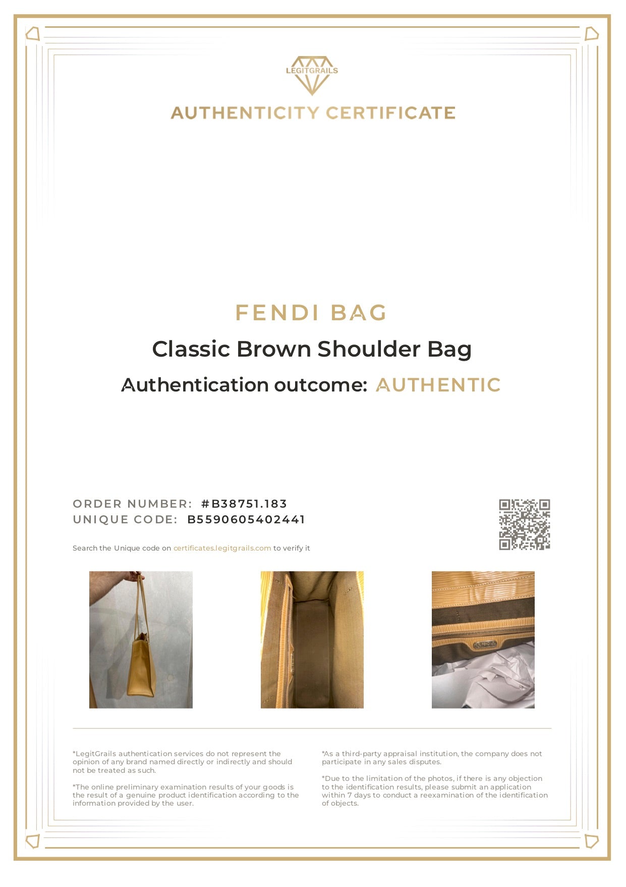 Fendi Classic Shoulder Tote Bag