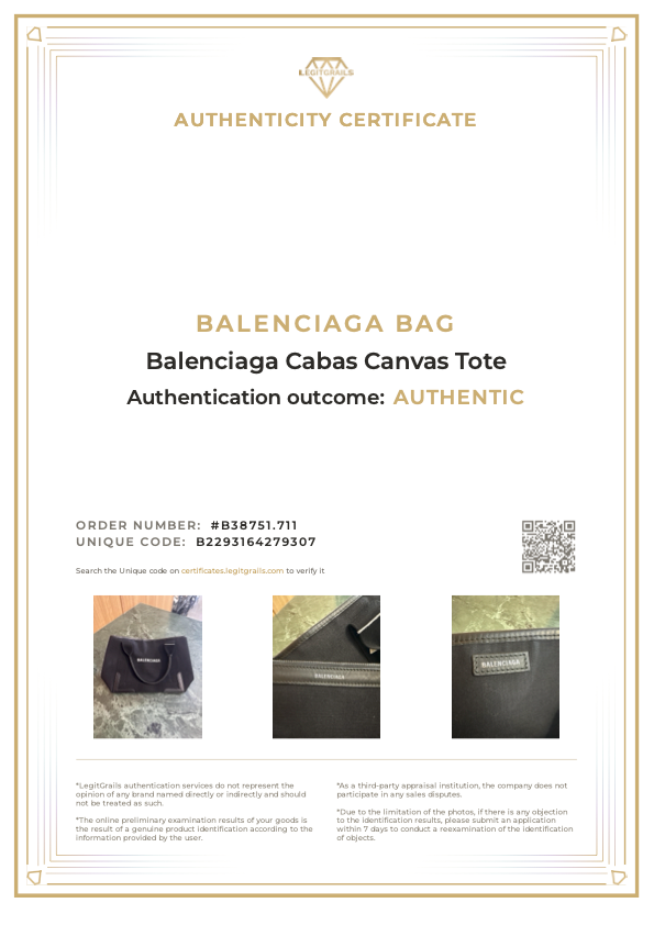 Balenciaga Cabas Canvas Tote
