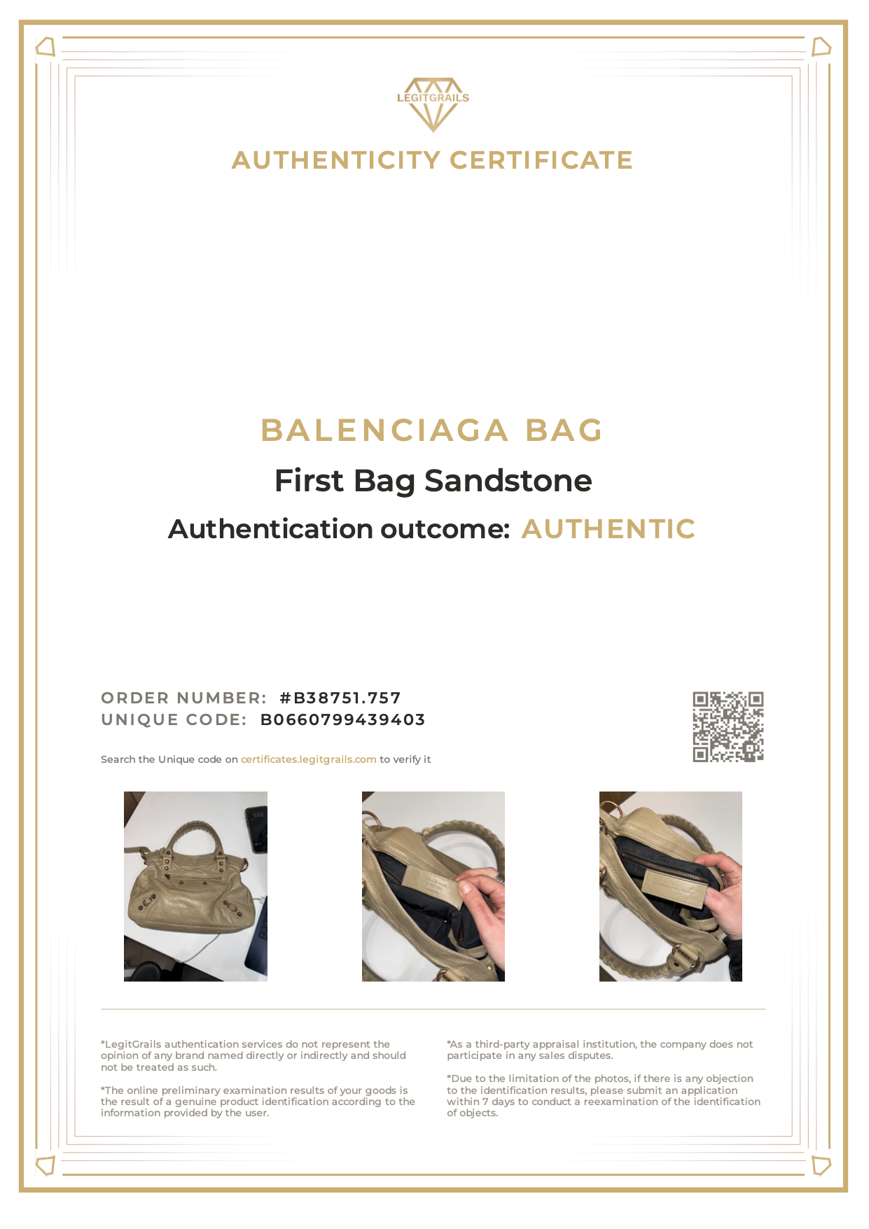 Balenciaga First Bag Sandstone
