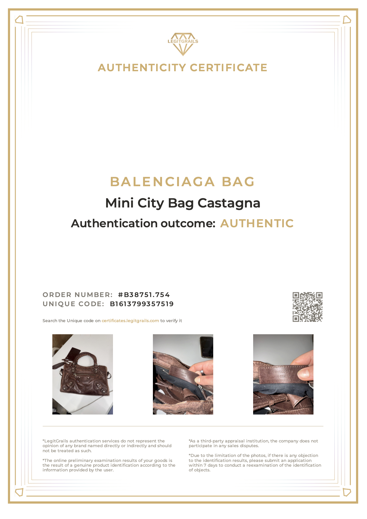Balenciaga Mini City Bag Castagna Silver