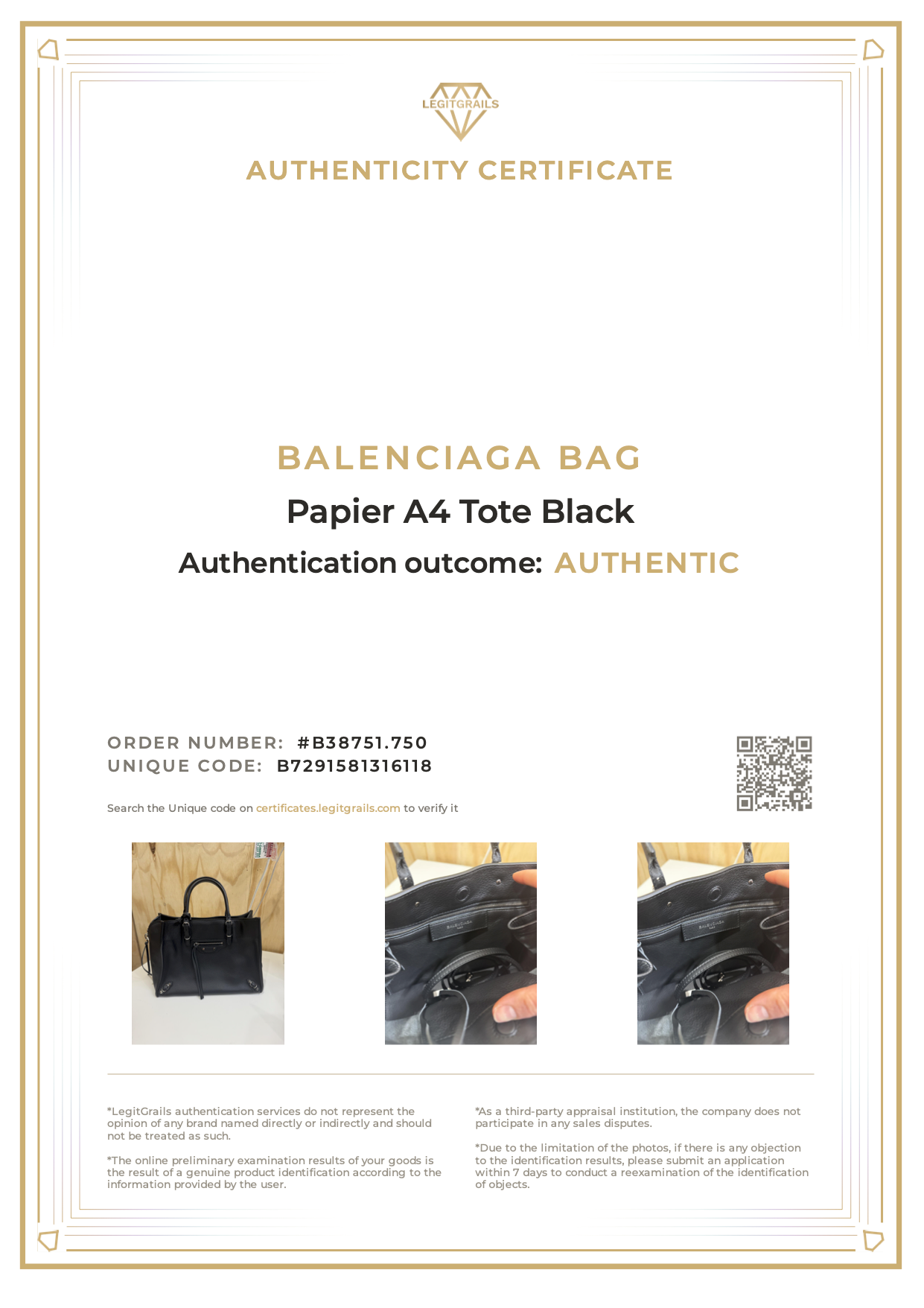 Balenciaga Papier A4 Tote Black
