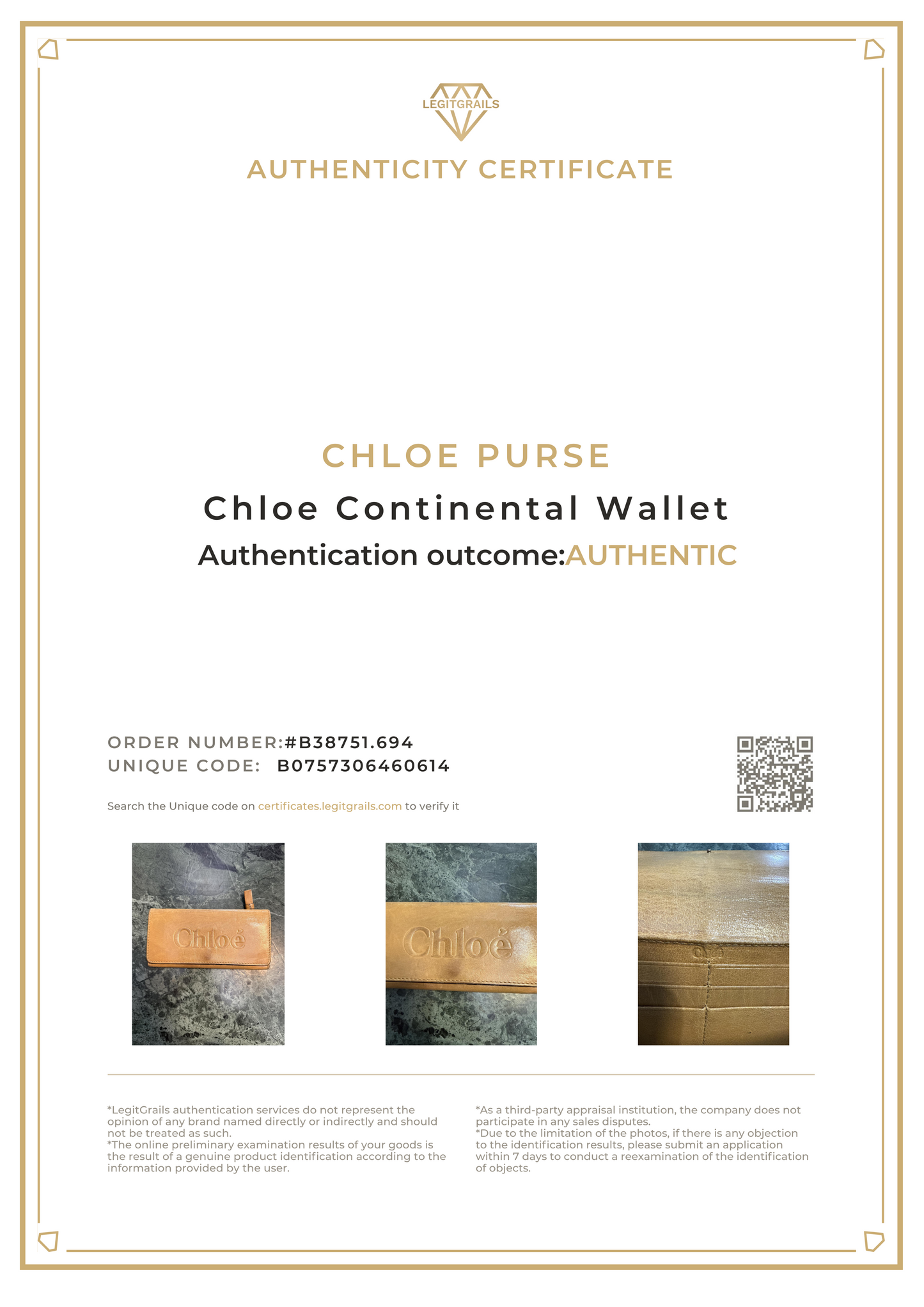 Chloe Continental Wallet