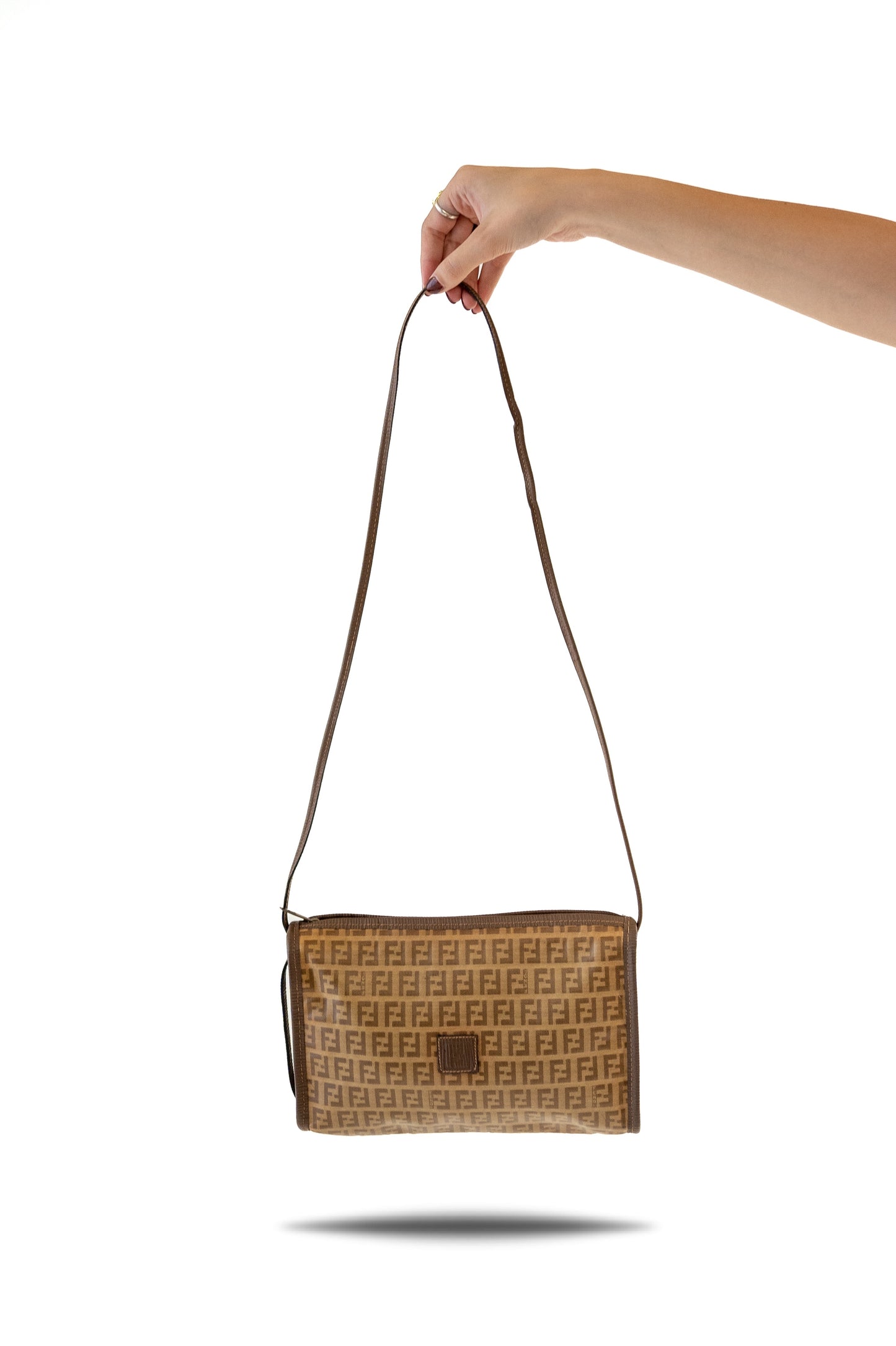 Fendi Zucchino Coated Canvas Crossbody Bag