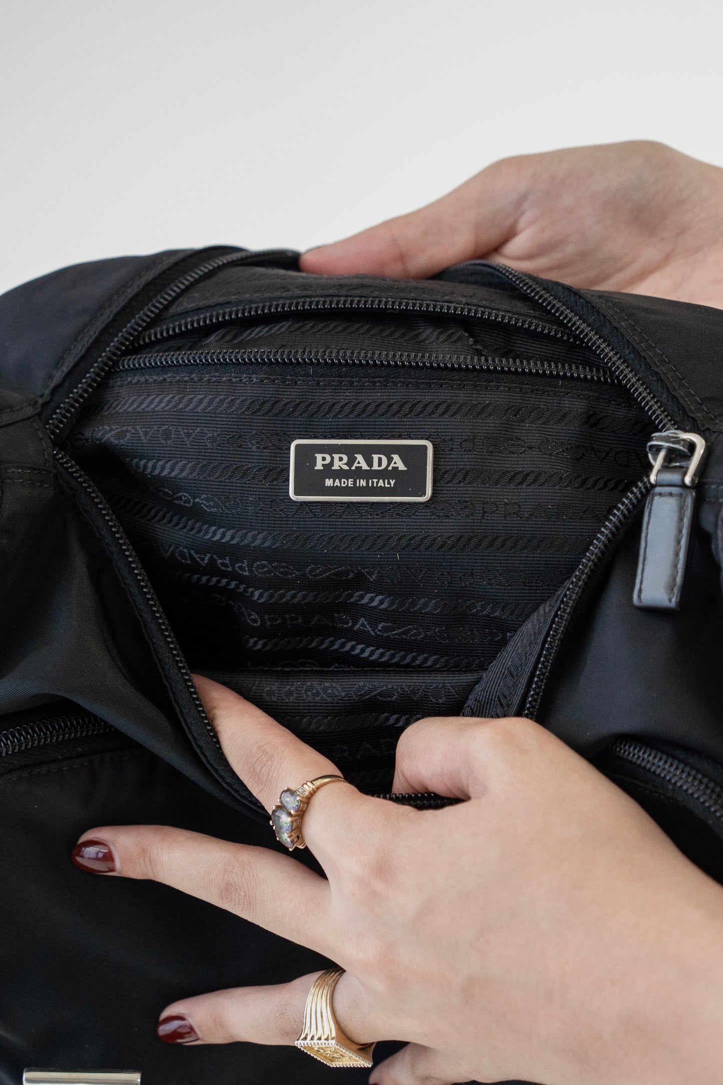 Prada Nylon Bag with Buckles