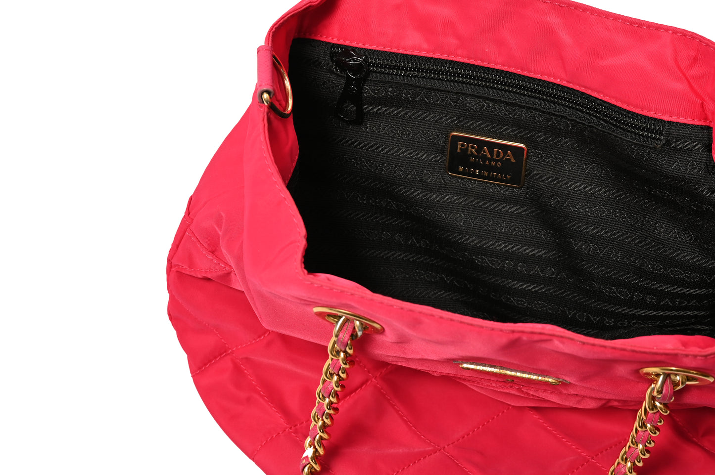 Prada Pink Nylon Shoulder Bag
