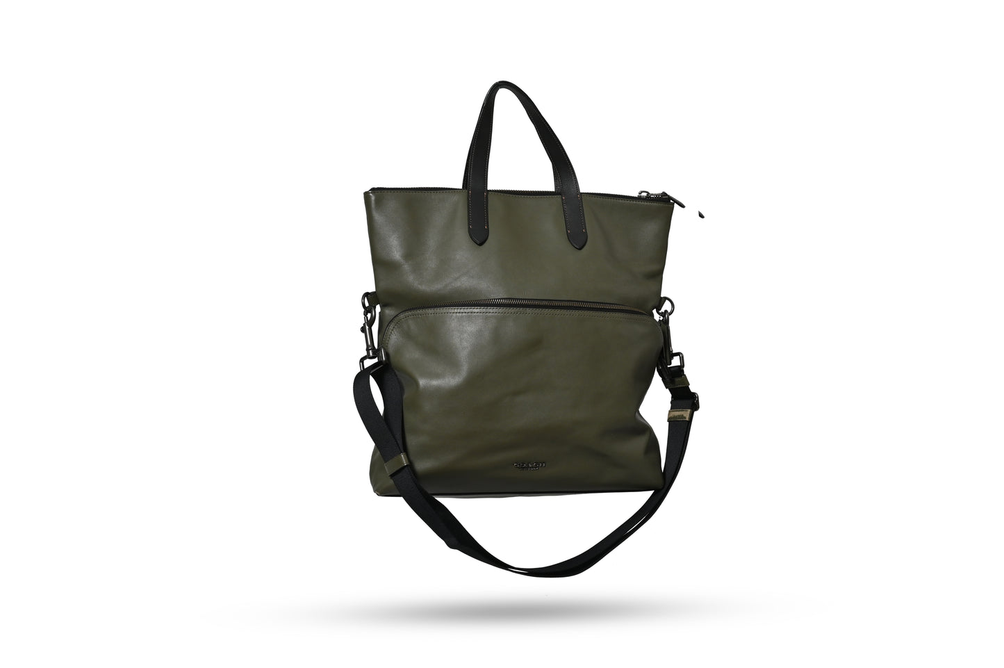 Coach Graham Foldover Khaki Tote