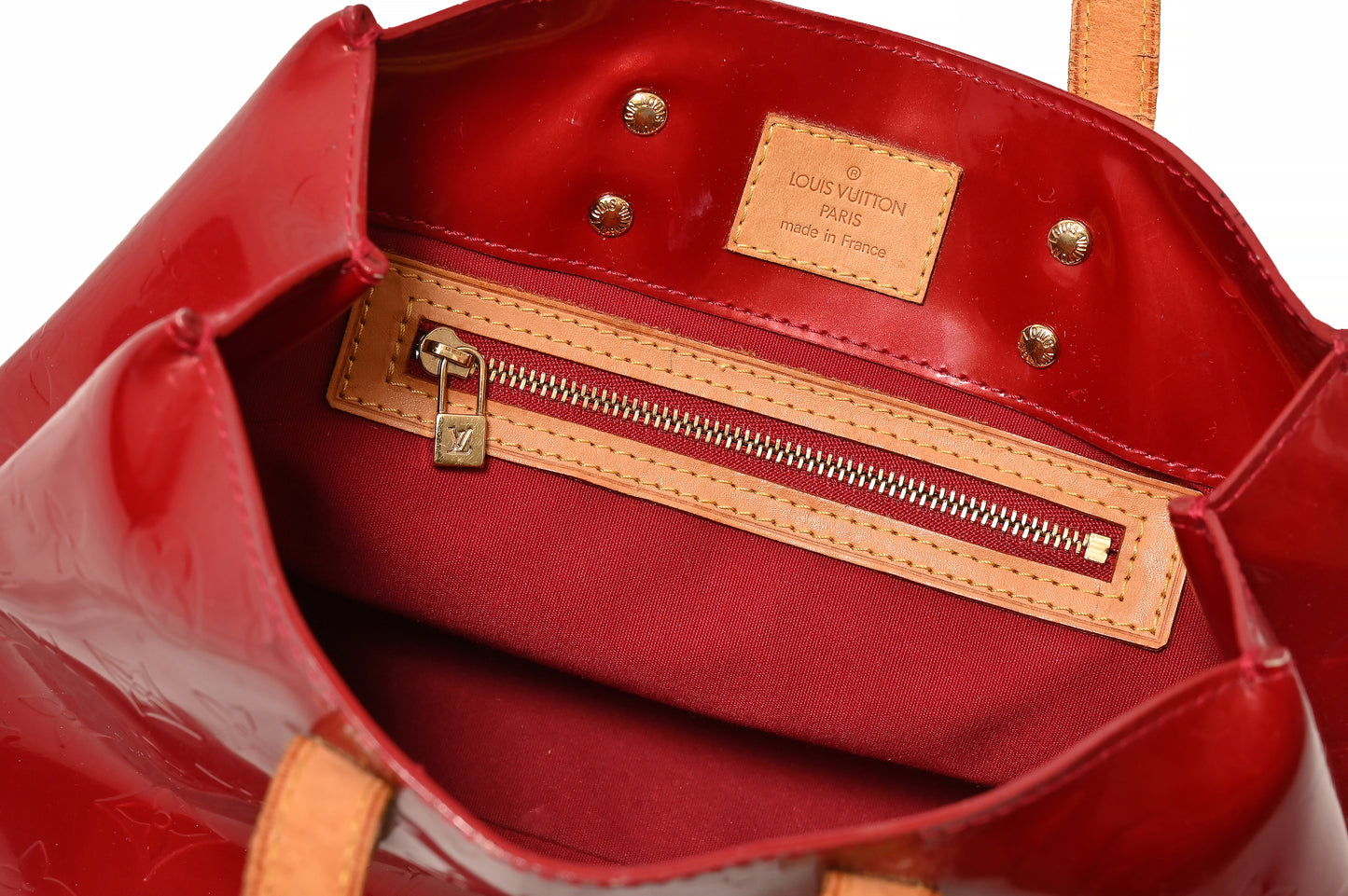 Louis Vuitton Vernis Reade Red Bag