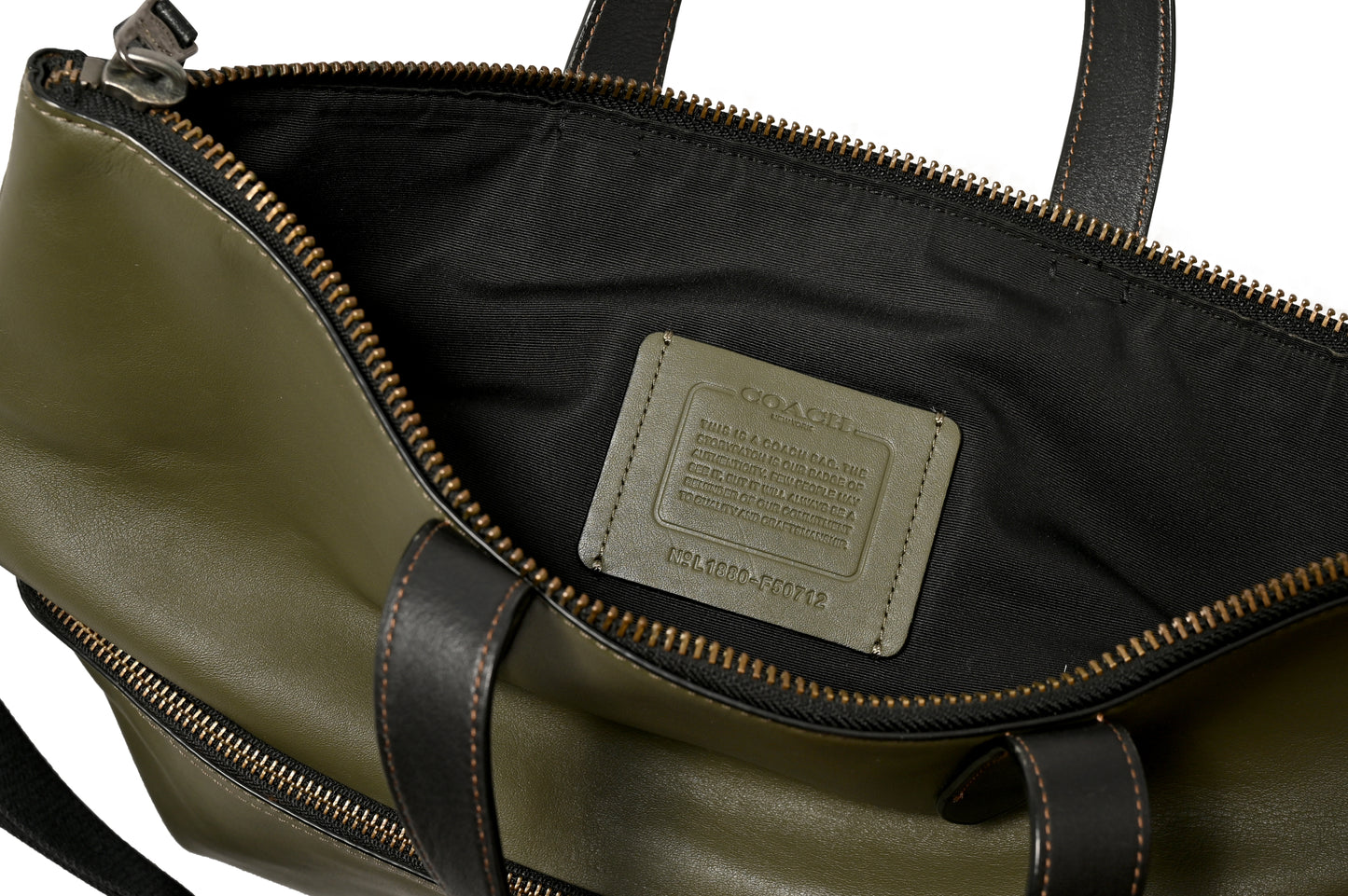 Coach Graham Foldover Khaki Tote