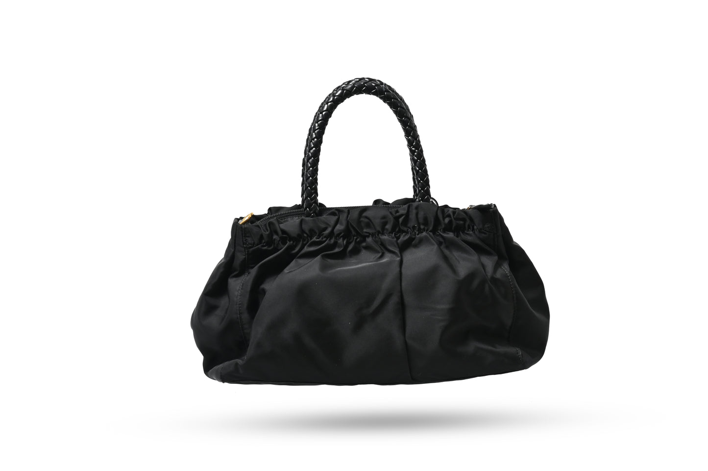 Prada Black Nylon Tessuto w\ Bow