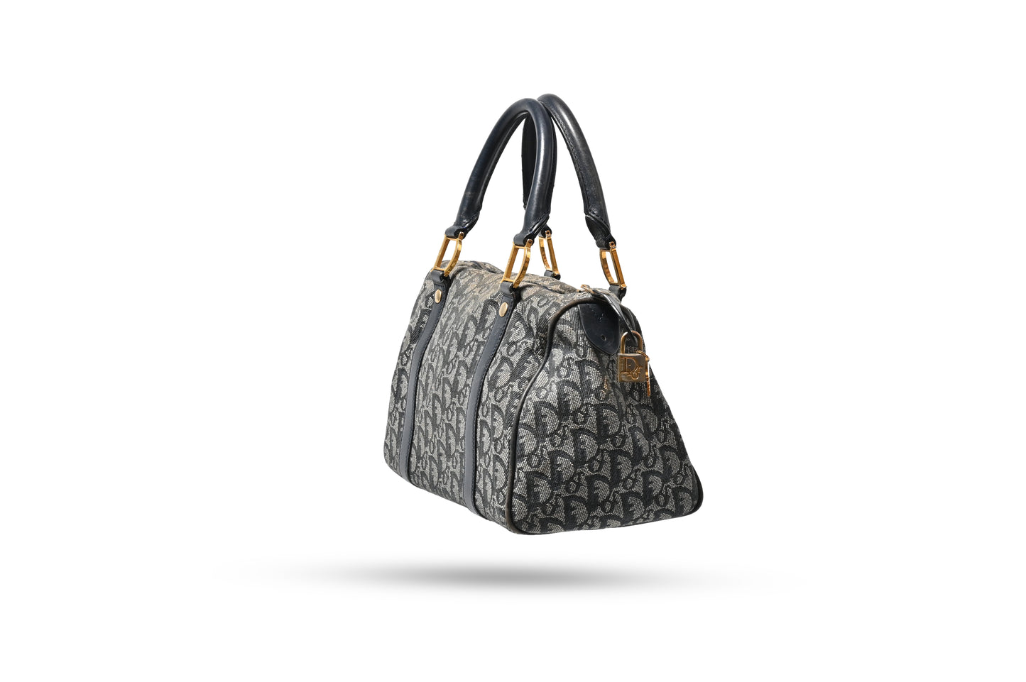 Dior Small Boston Blue Trotter Bag