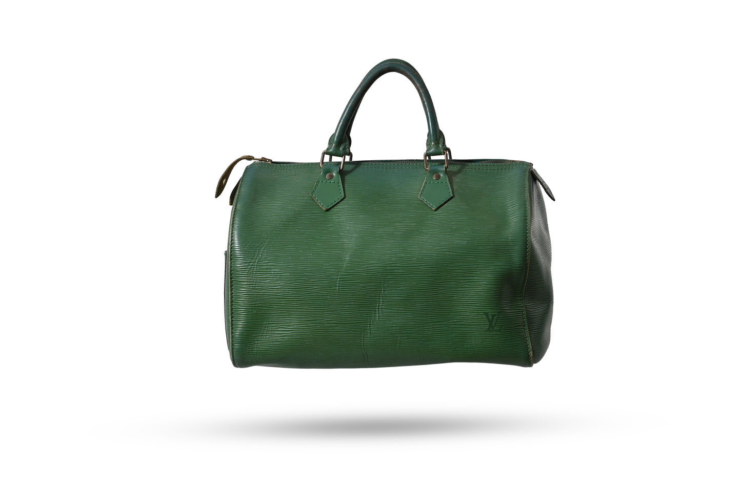 Louis Vuitton Green Leather Speedy Bag