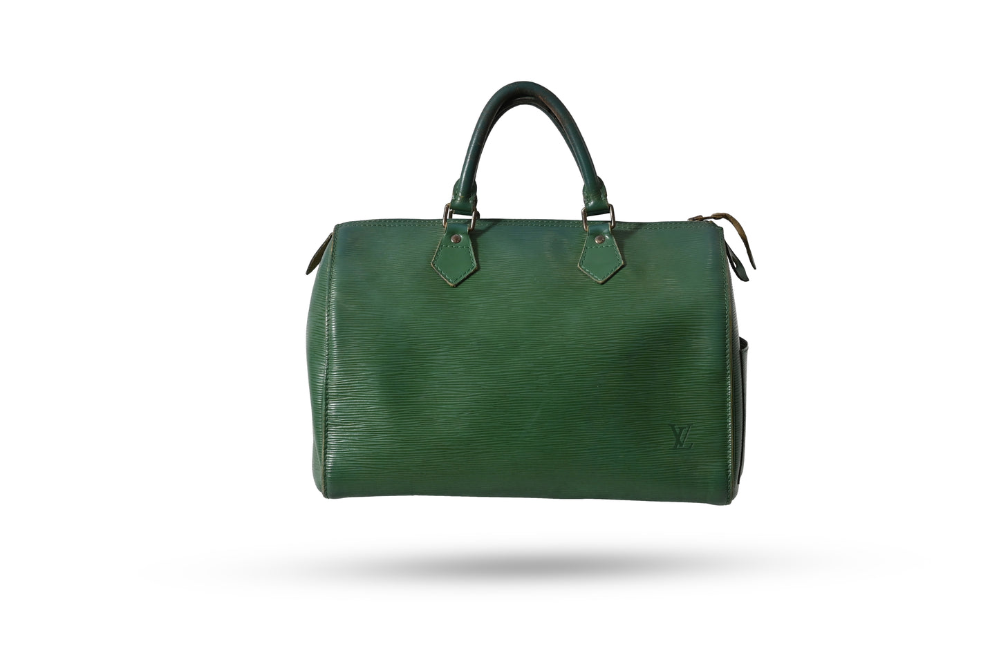 Louis Vuitton Green Leather Speedy Bag
