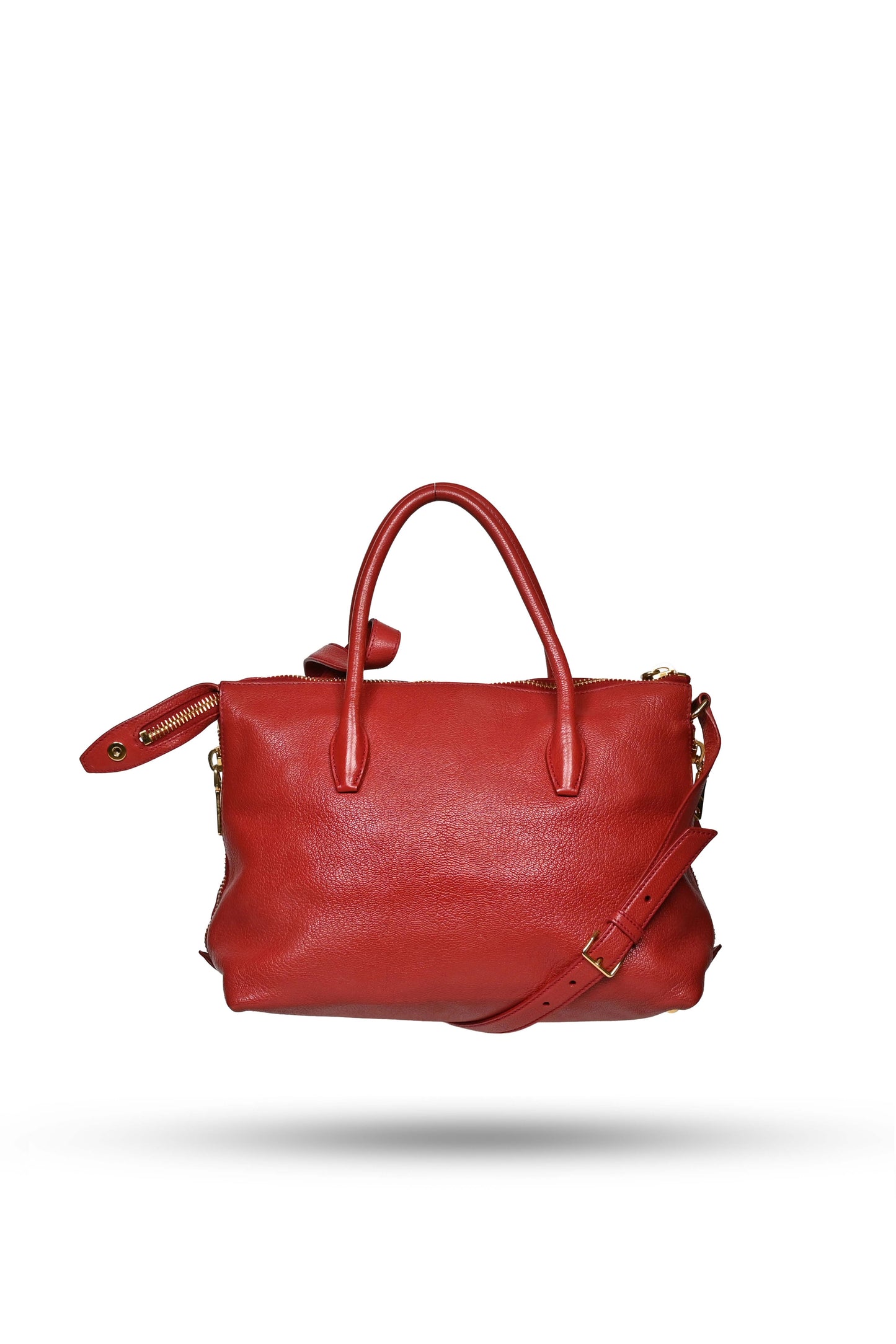 Miu Miu Madras 2Way Bag Red