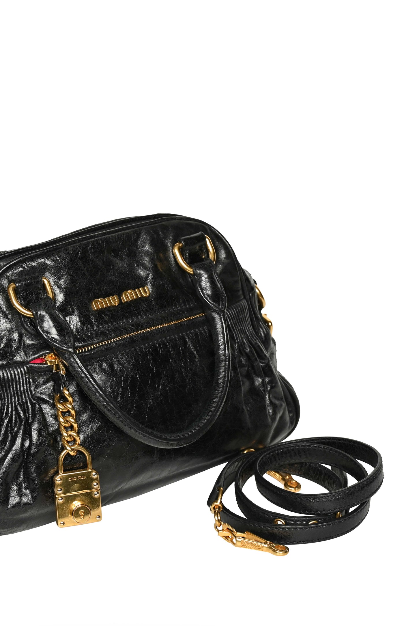 Miu Miu Nappa Mini Charm Bag