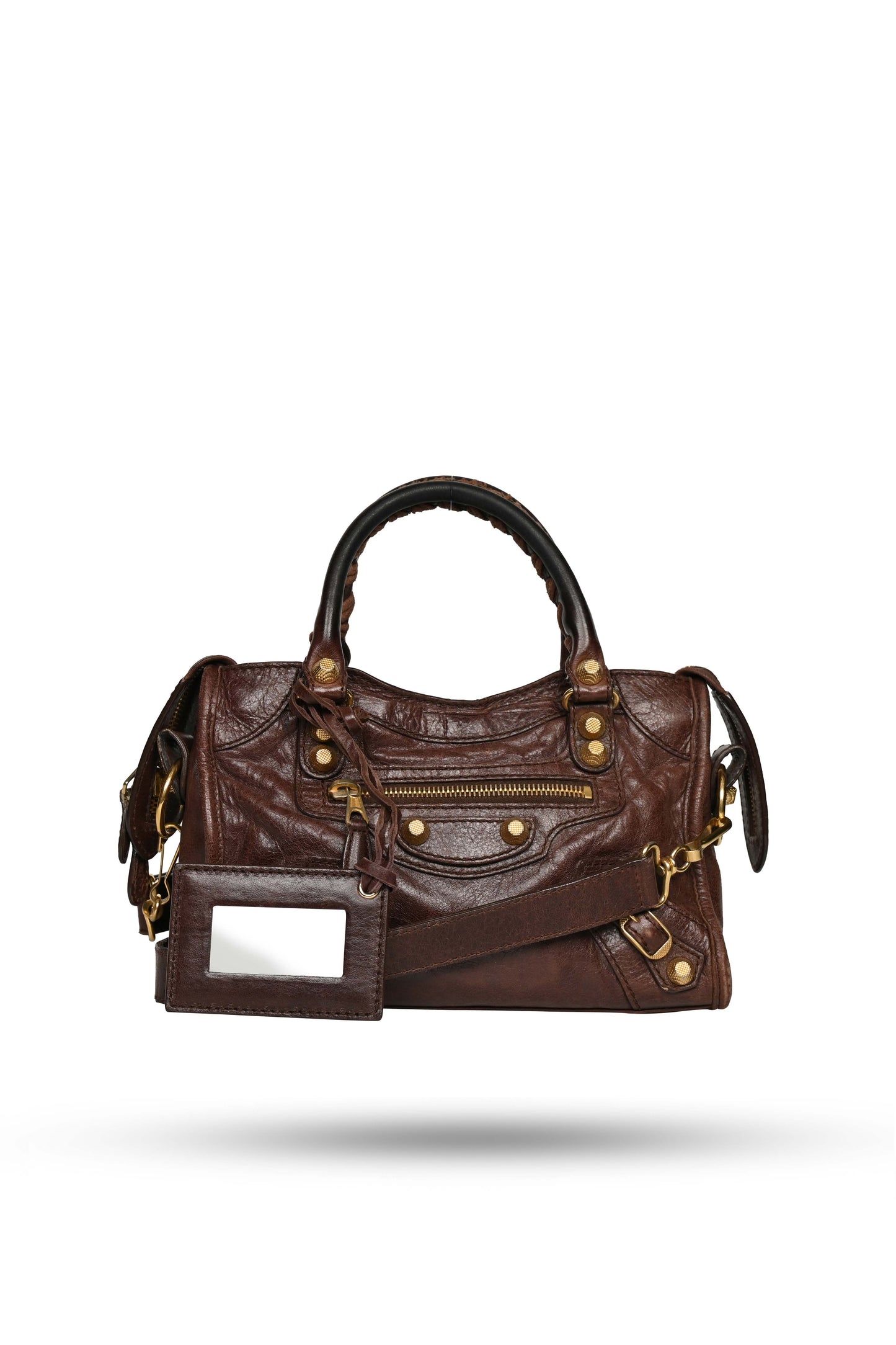 Balenciaga Mini City Bag Castagna Gold