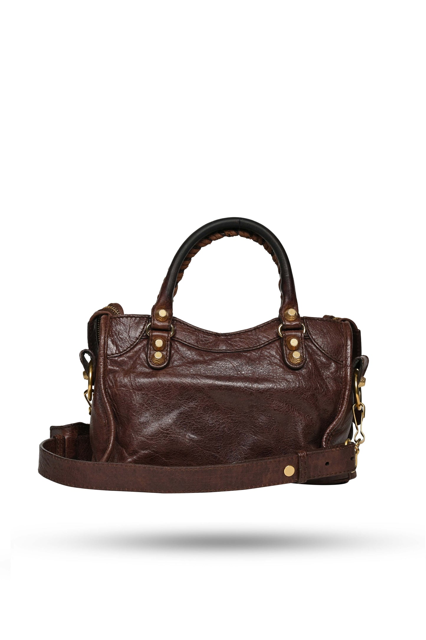 Balenciaga Mini City Bag Castagna Gold