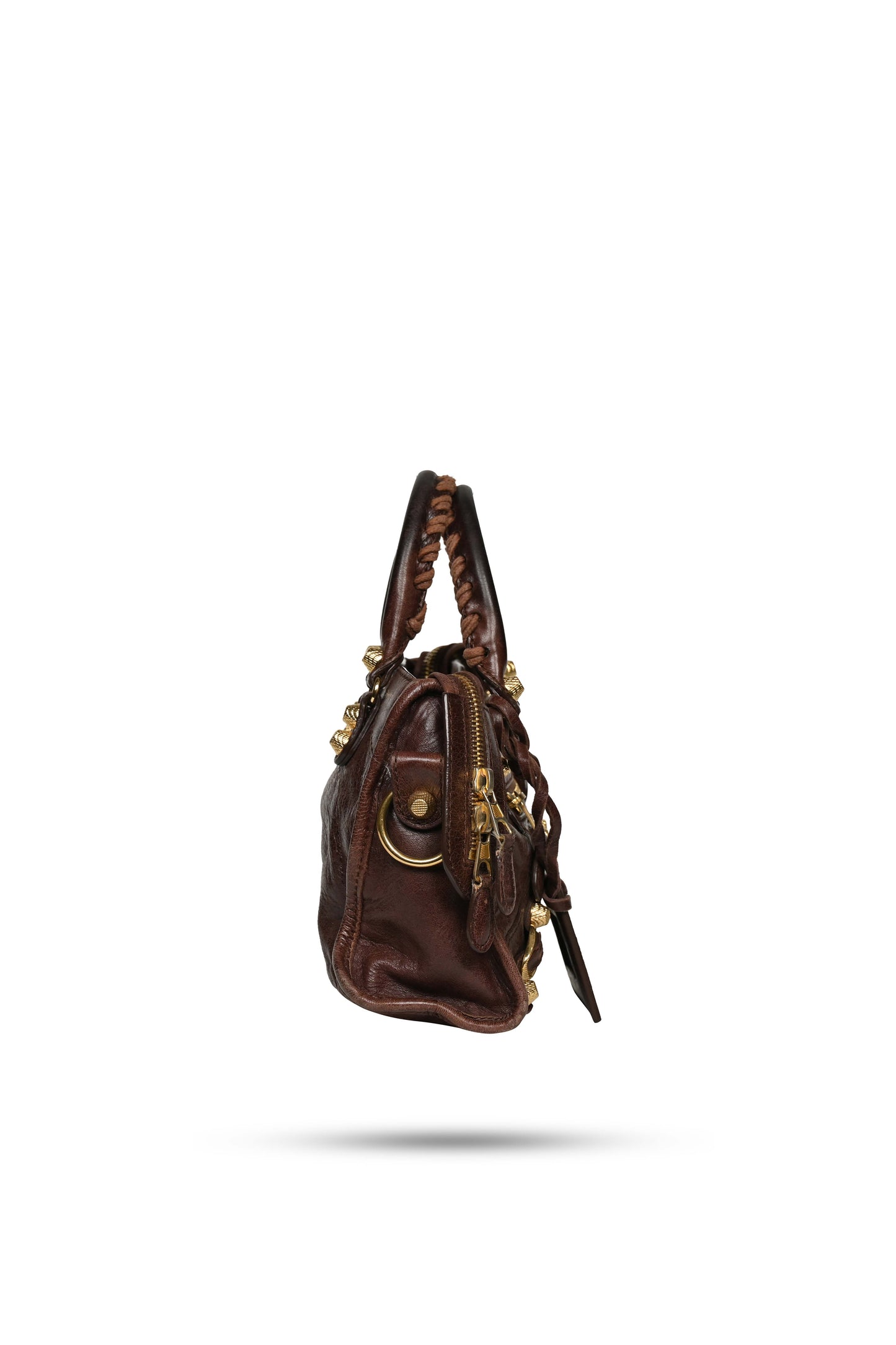 Balenciaga Mini City Bag Castagna Gold