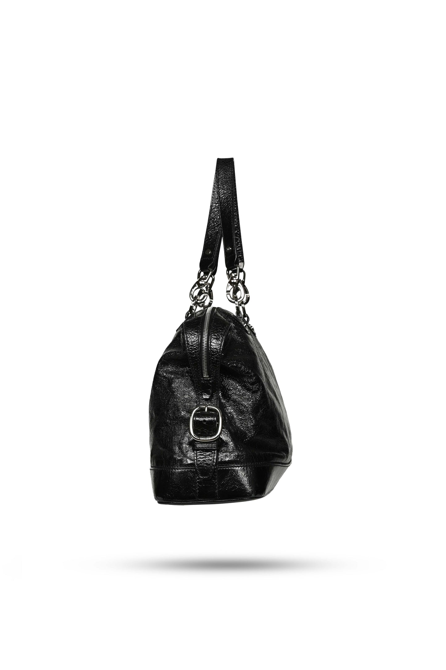 Celine Black Patent Leather Handbag