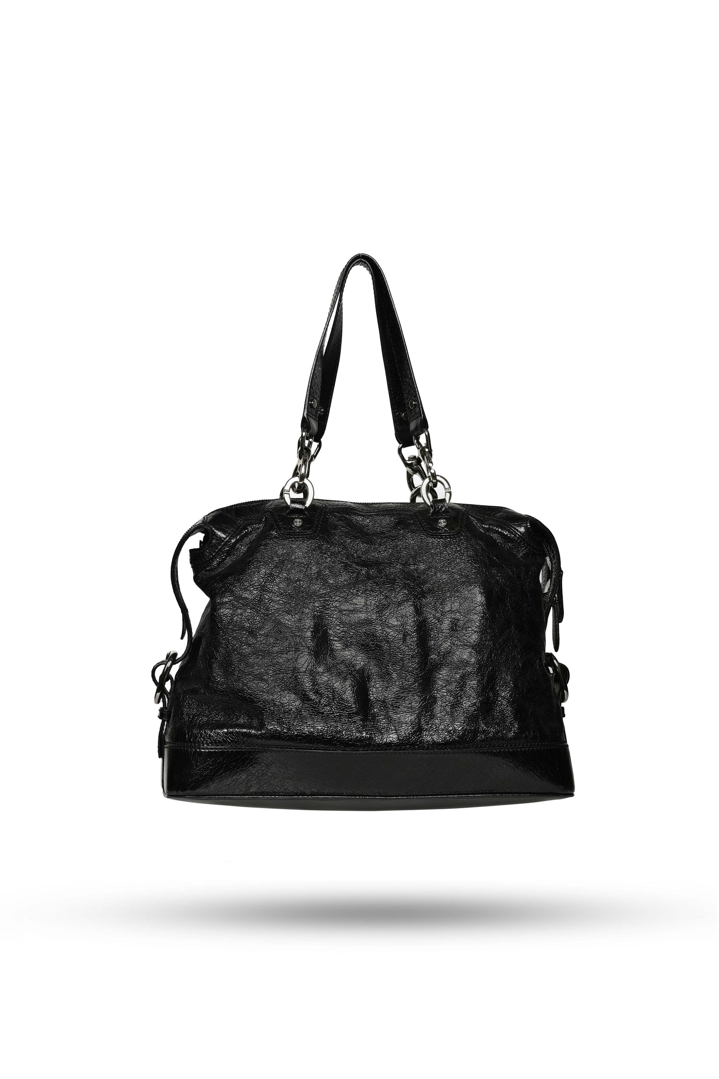 Celine Black Patent Leather Handbag