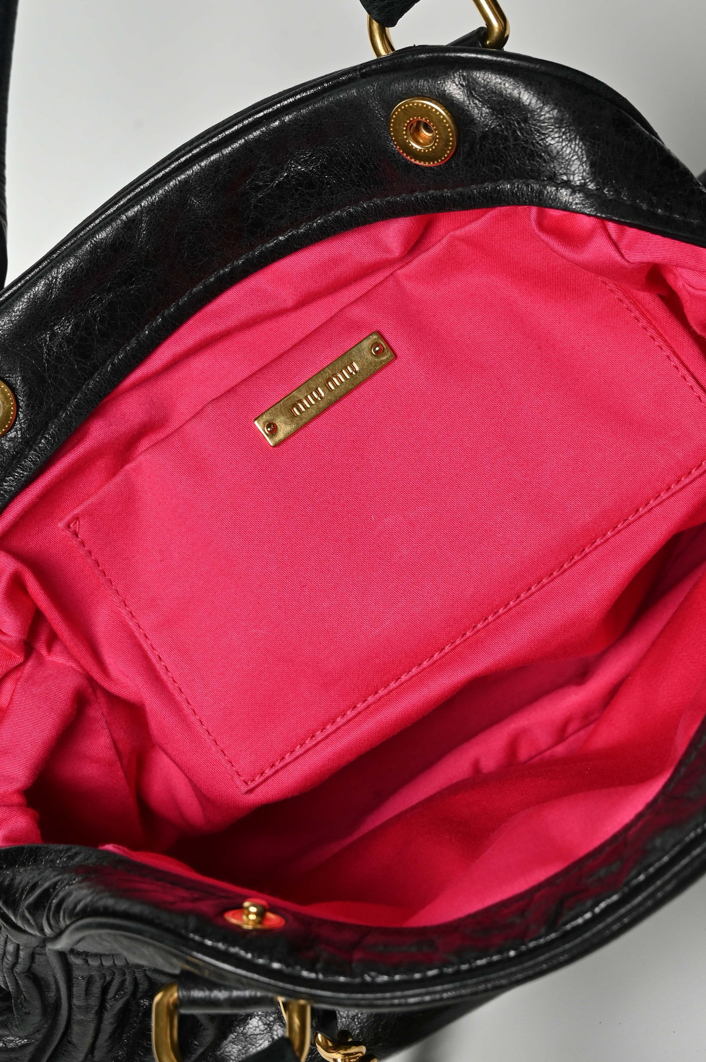 Miu Miu Nappa Mini Charm Bag
