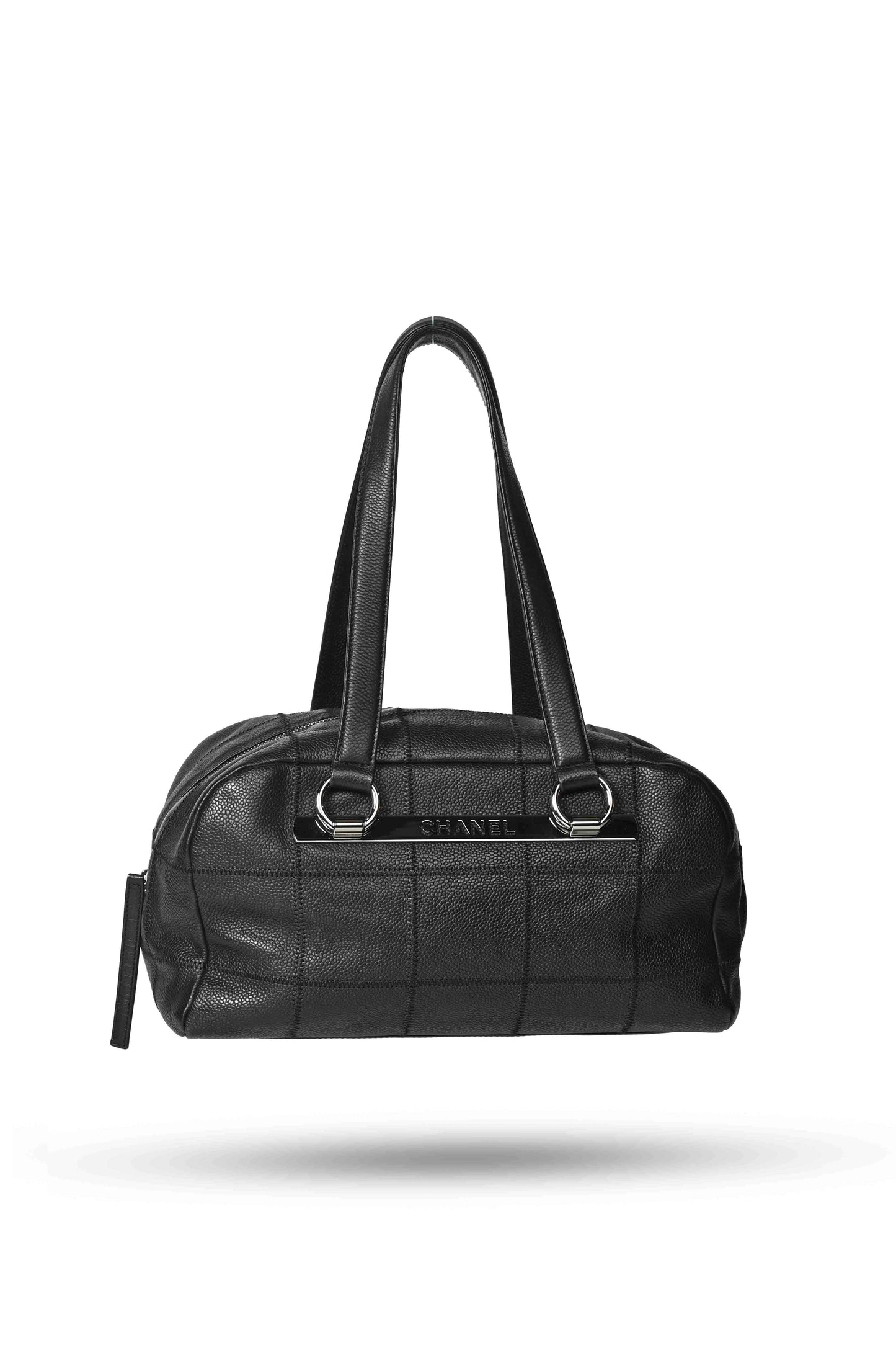 Chanel Chocolate Bar Lamb Skin Bowler