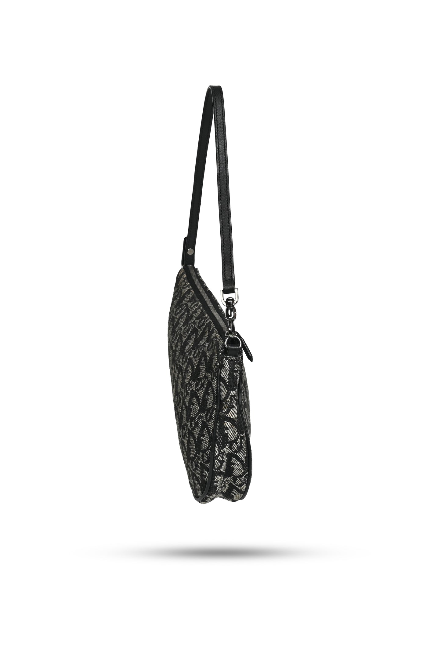Dior 2002 Mini Trotter Saddle Clutch Black