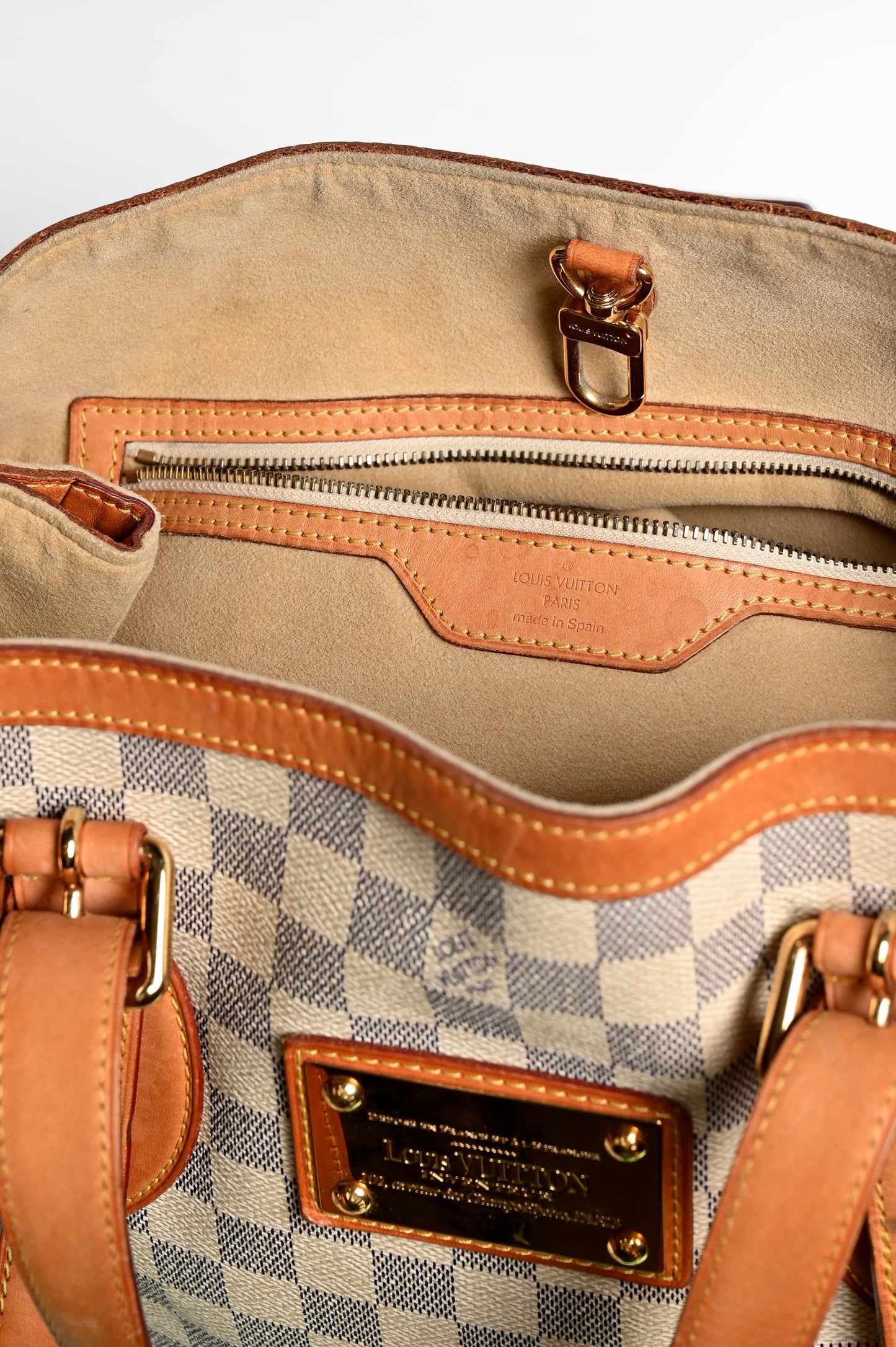 Louis Vuitton 2009 Damier Azur Hampstead Tote